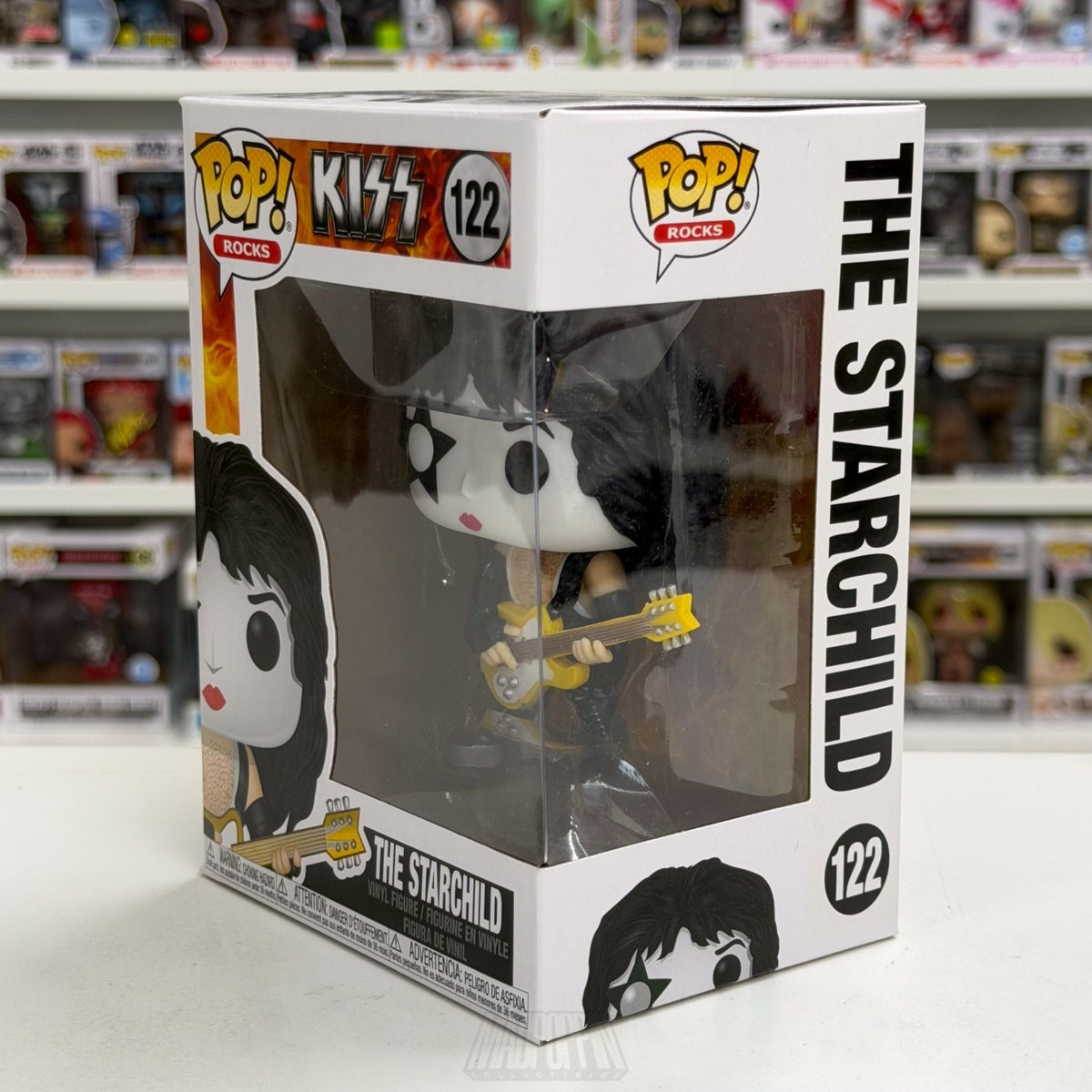 Funko Pop Rocks Kiss The Starchild 122 Music Band Heavy Metal Toy Vinyl Figure