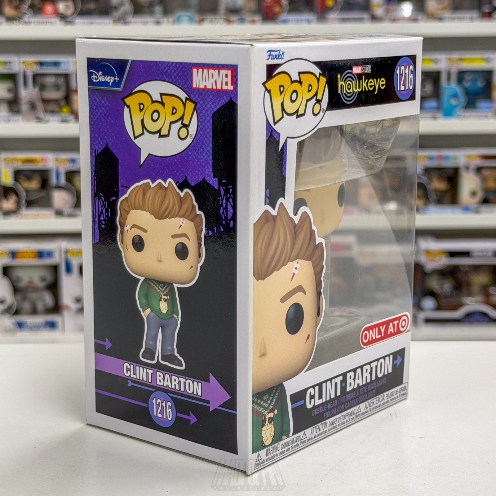 Funko Pop Marvel Hawkeye Clint Barton Christmas Sweater Target 1216 Vinyl Figure