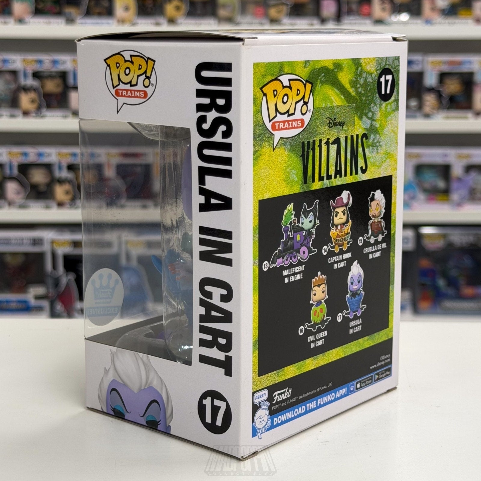 Funko Pop Trains Disney Villains Ursula in Cart 17 Little Mermaid Vinyl Figure