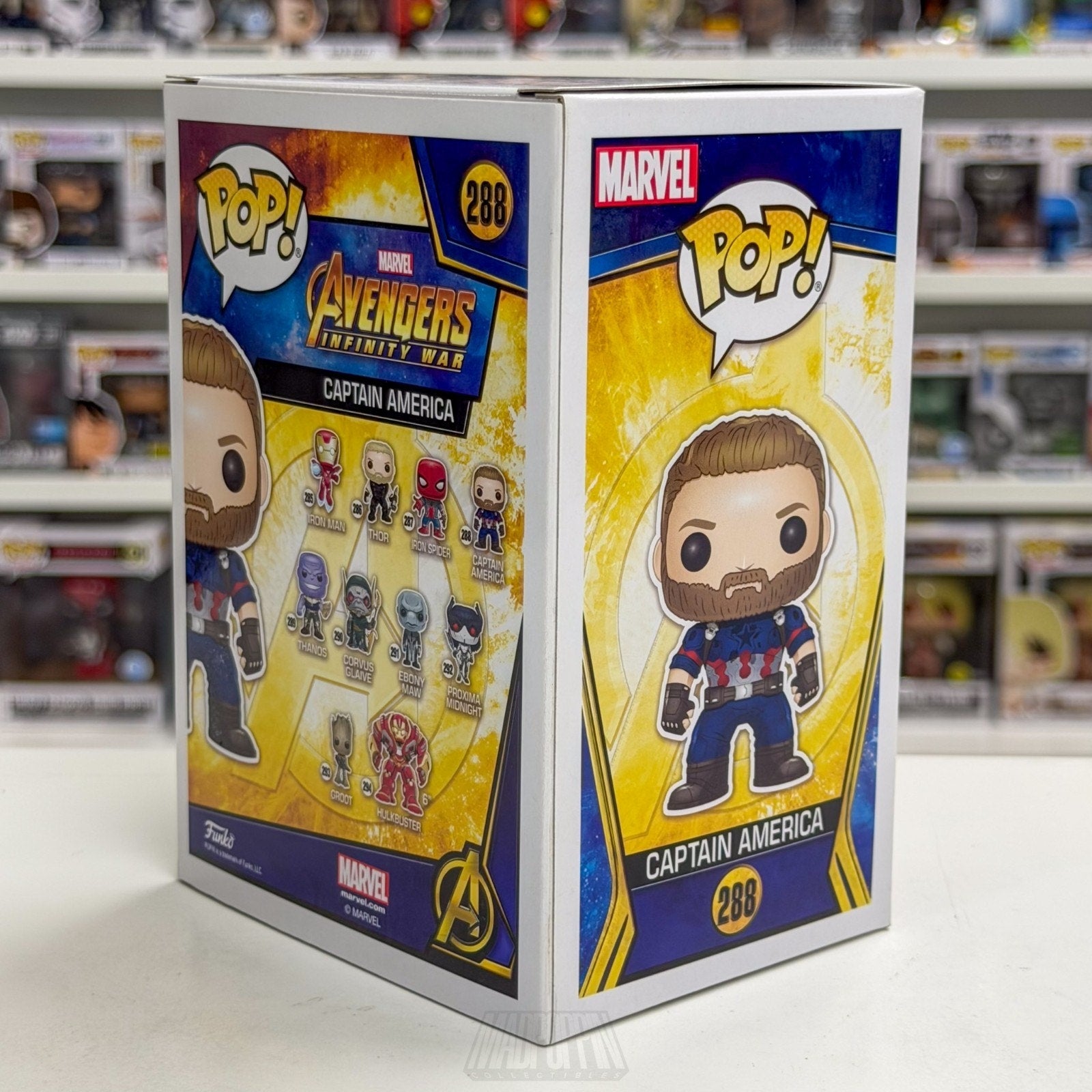 Funko Pop Marvel Avengers Infinity War Captain America Unmasked 288 Vinyl Figure