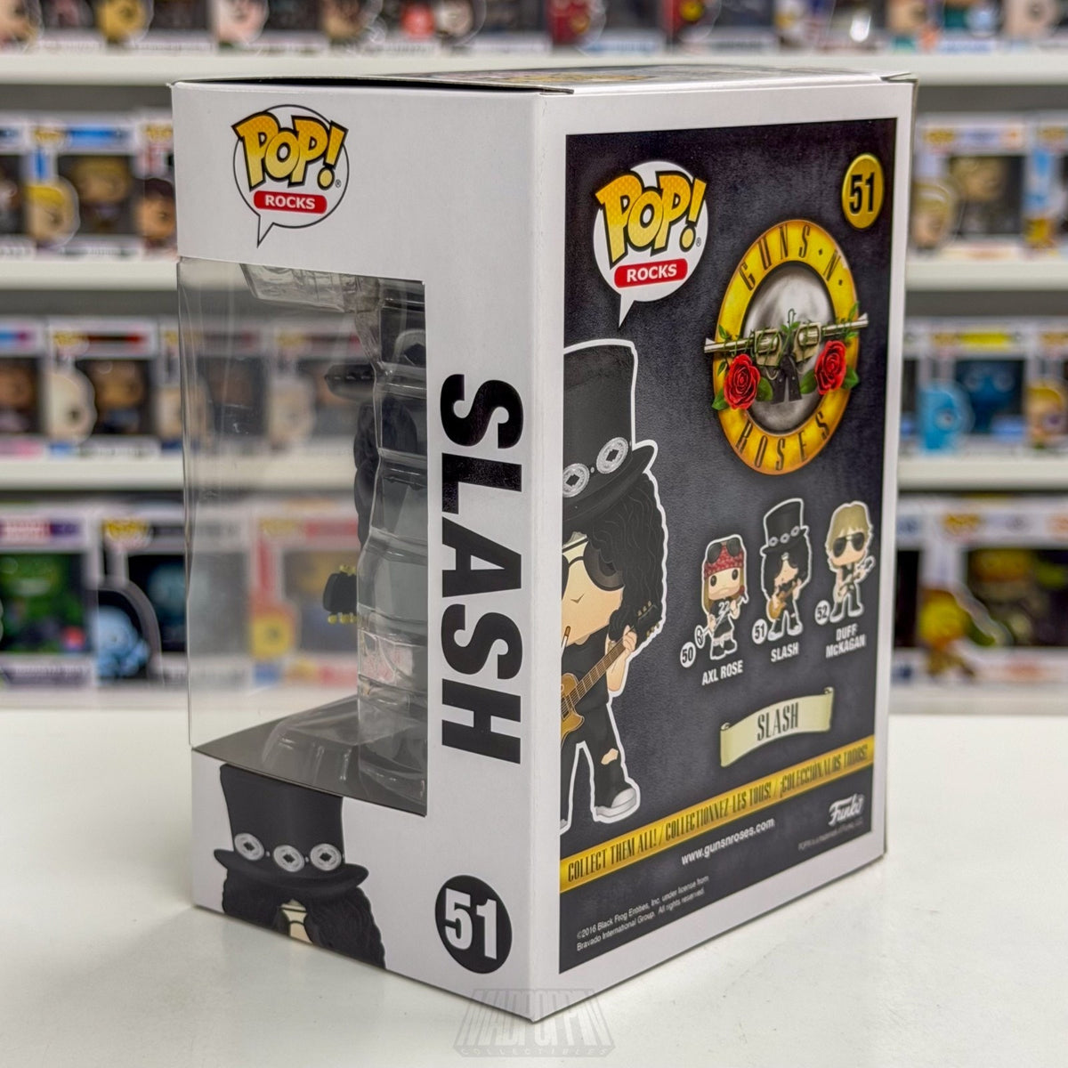 Funko Pop Rocks Guns N Roses Slash 51 Heavy Metal Band Guitarist Vinyl Figure