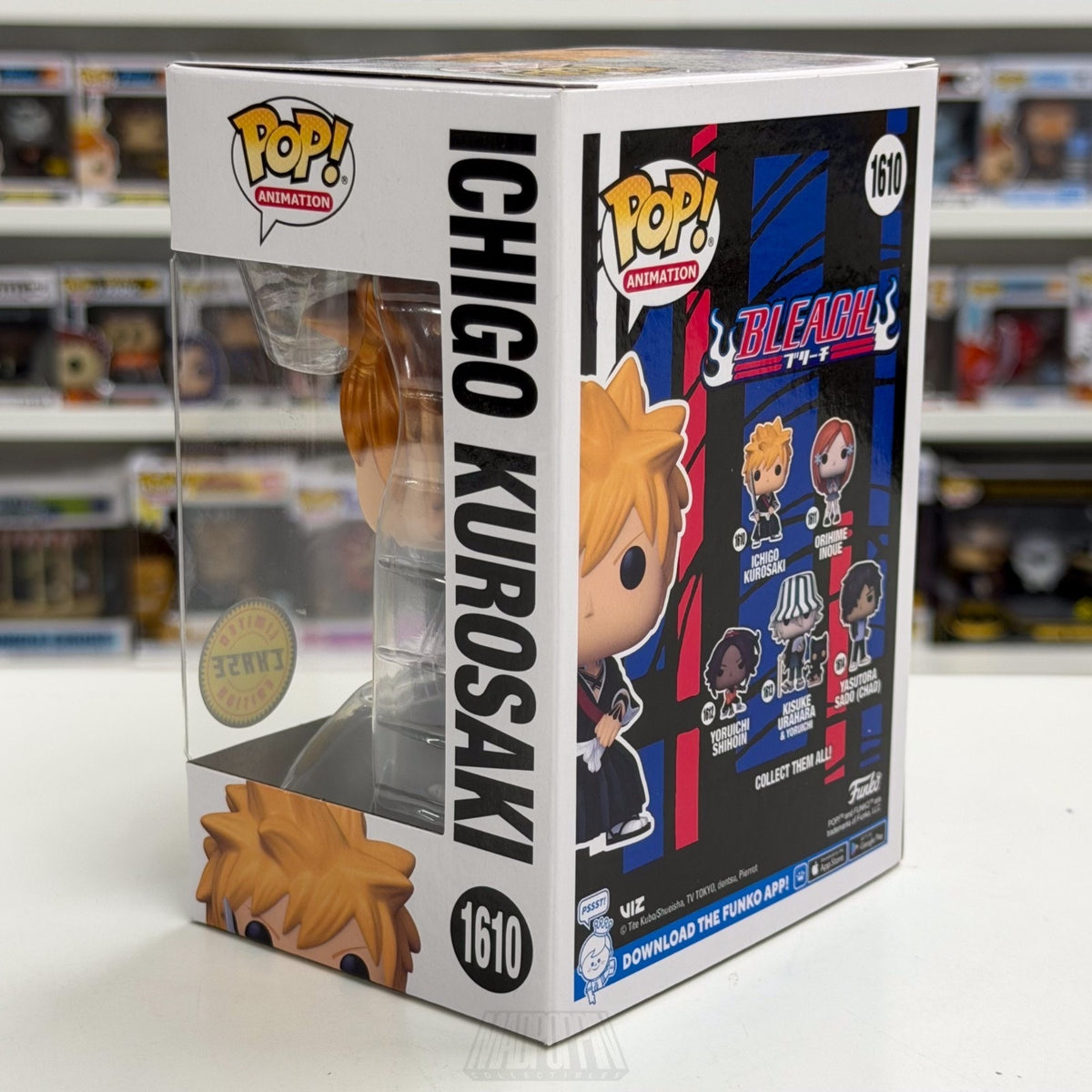Funko Pop Anime Bleach Ichigo Kurosaki Metallic Chase 1610 Manga Vinyl Figure