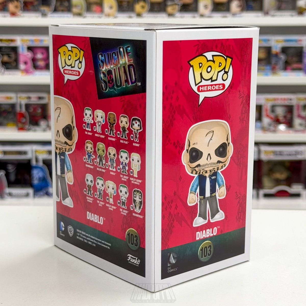 Funko Pop DC Super Heroes Suicide Squad El Diablo 103 Fire Devil Vinyl Figure