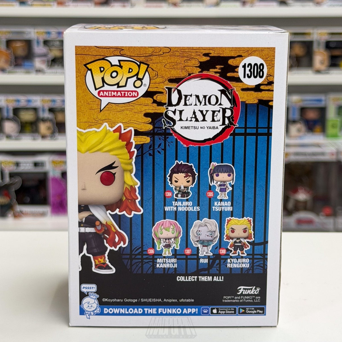 Funko Pop Anime Demon Slayer Kyojuro Rengoku 1308 Japan Manga Toy Vinyl Figure