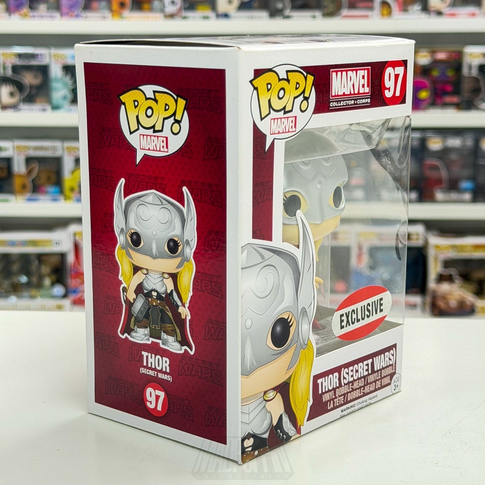 Funko Pop Marvel Collector Corps Lady Thor Jane Foster Secret Wars 97 Toy Figure