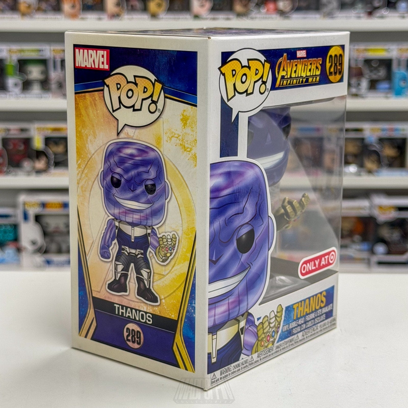 Funko Pop Marvel Avengers Infinity War Thanos Metallic Target 289 Vinyl Figure