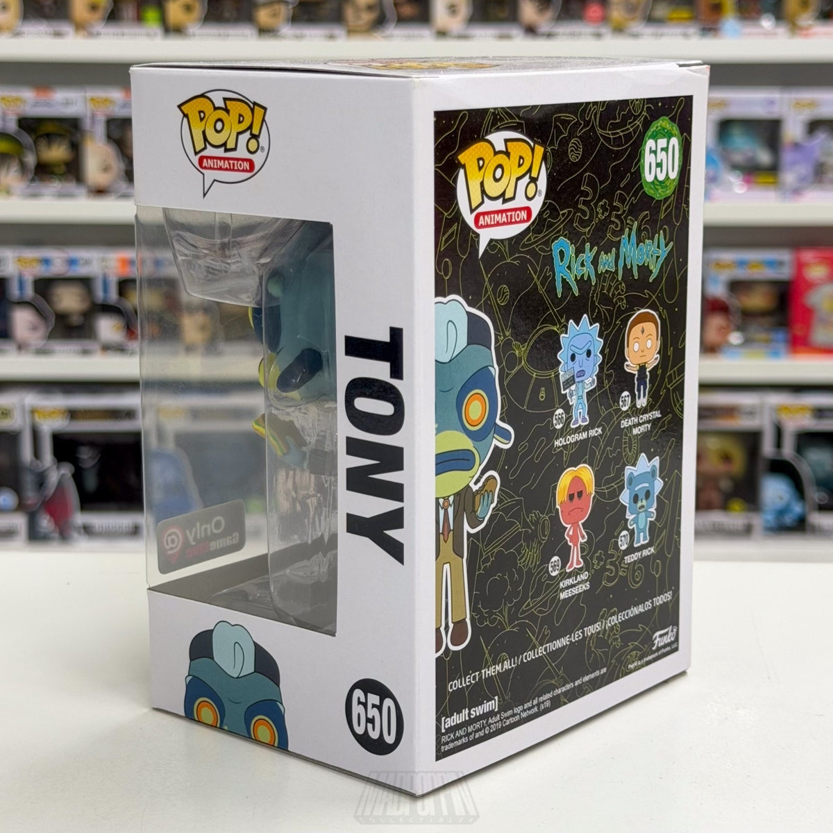 Funko Pop Animation Rick & Morty Tony GameStop 650 Cartoon Network Vinyl Figure
