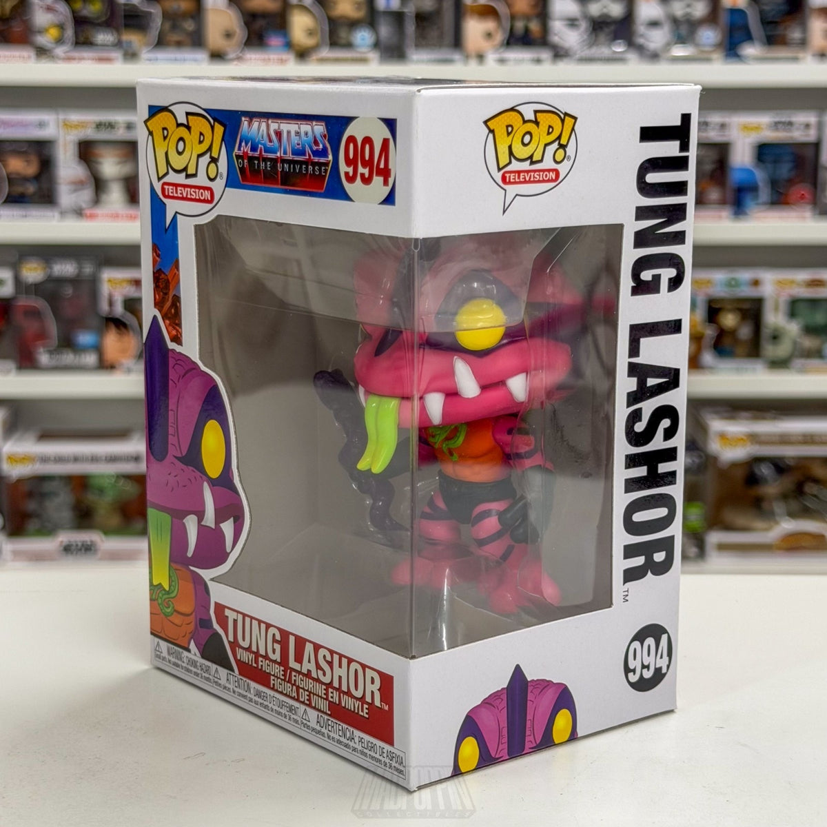 Funko Pop TV Masters of Universe MOTU Tung Lashor 994 Cartoon 80s Vinyl Figure