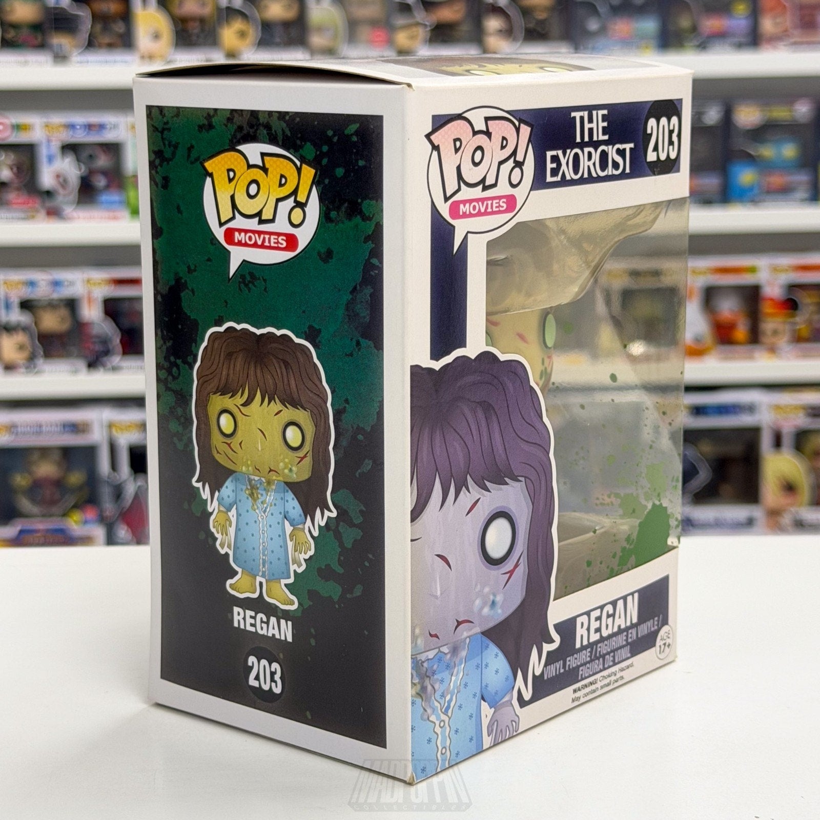 Funko Pop Movies The Exorcist Regan 203 Horror Supernatural Puke Vinyl Figure