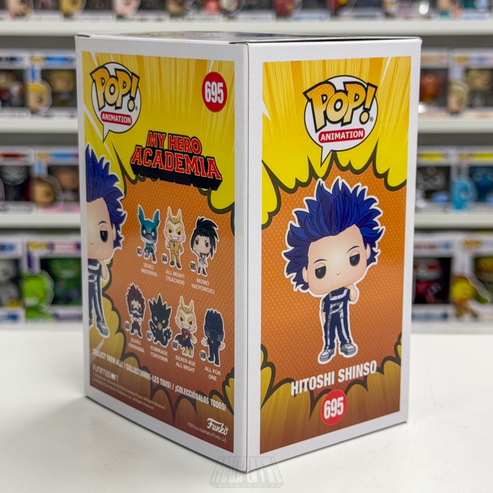 Funko Pop Anime My Hero Academia Hitoshi Shinso GameStop 695 Manga Vinyl Figure