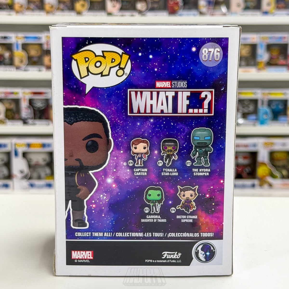 Funko Pop Marvel What If T'Challa Star-Lord FYE 876 Ravagers Wakanda Toy Figure