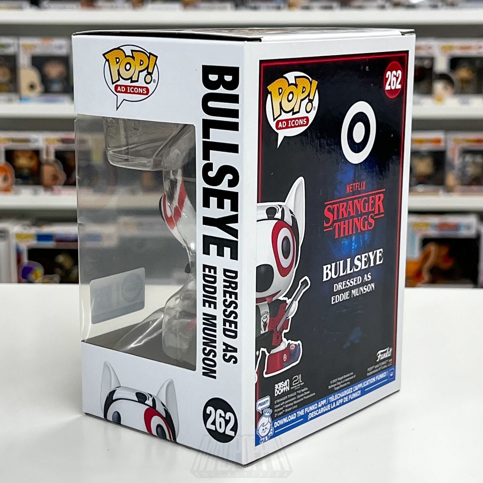 Funko Pop Ad Icons Target Stranger Things Bullseye As Eddie Munson 262 Toy Vinyl