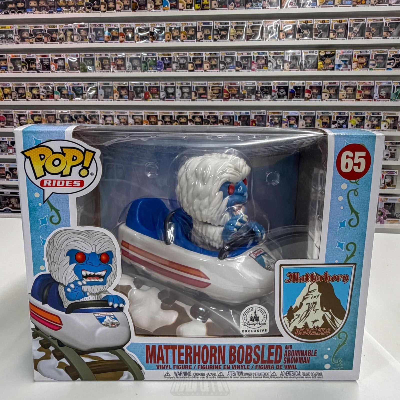 Funko Pop Rides Disney Matterhorn Bobsled Abominable Snowman 65 Toy Vinyl Figure