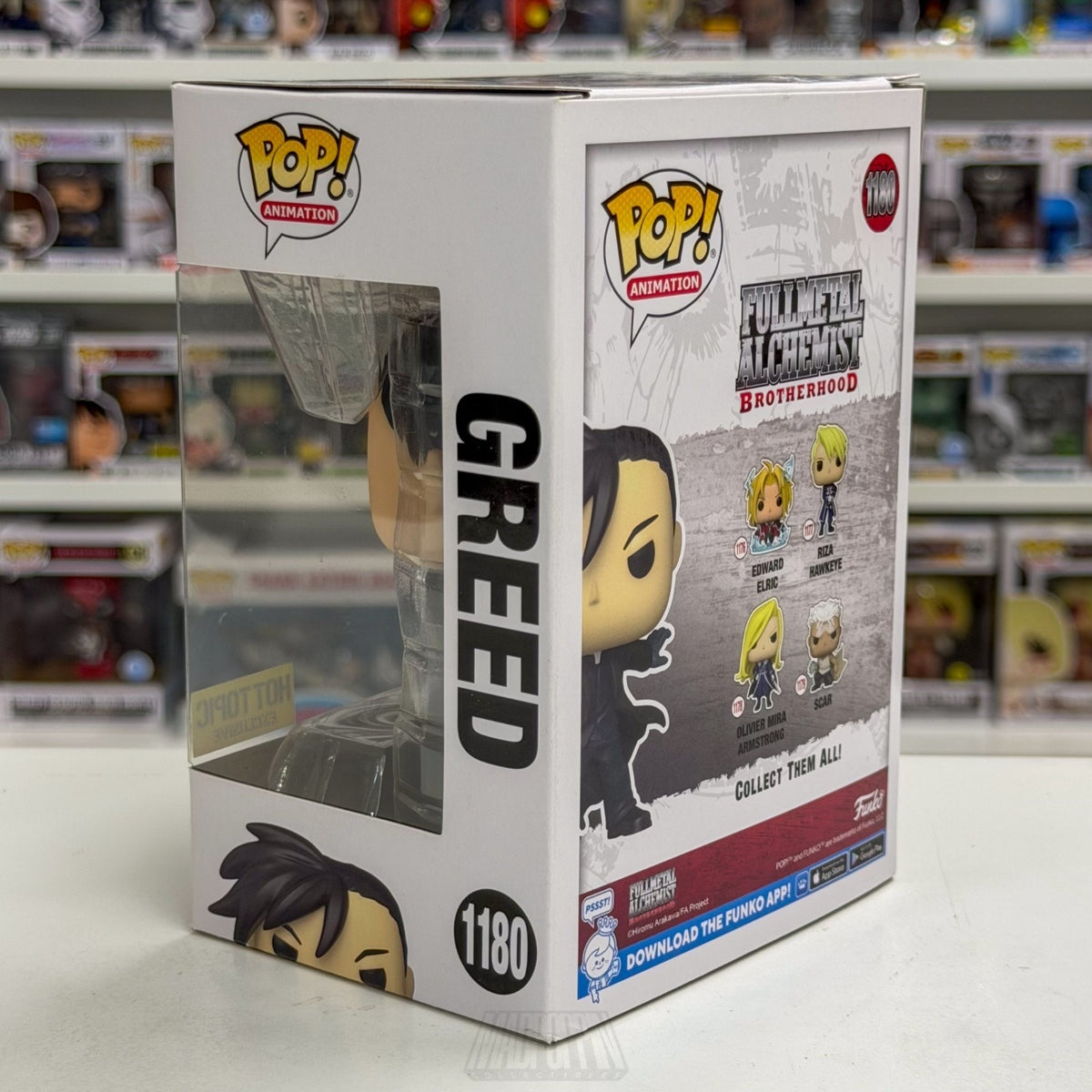 Funko Pop Anime Fullmetal Alchemist Greed Hot Topic 1180 Manga Toy Vinyl Figure