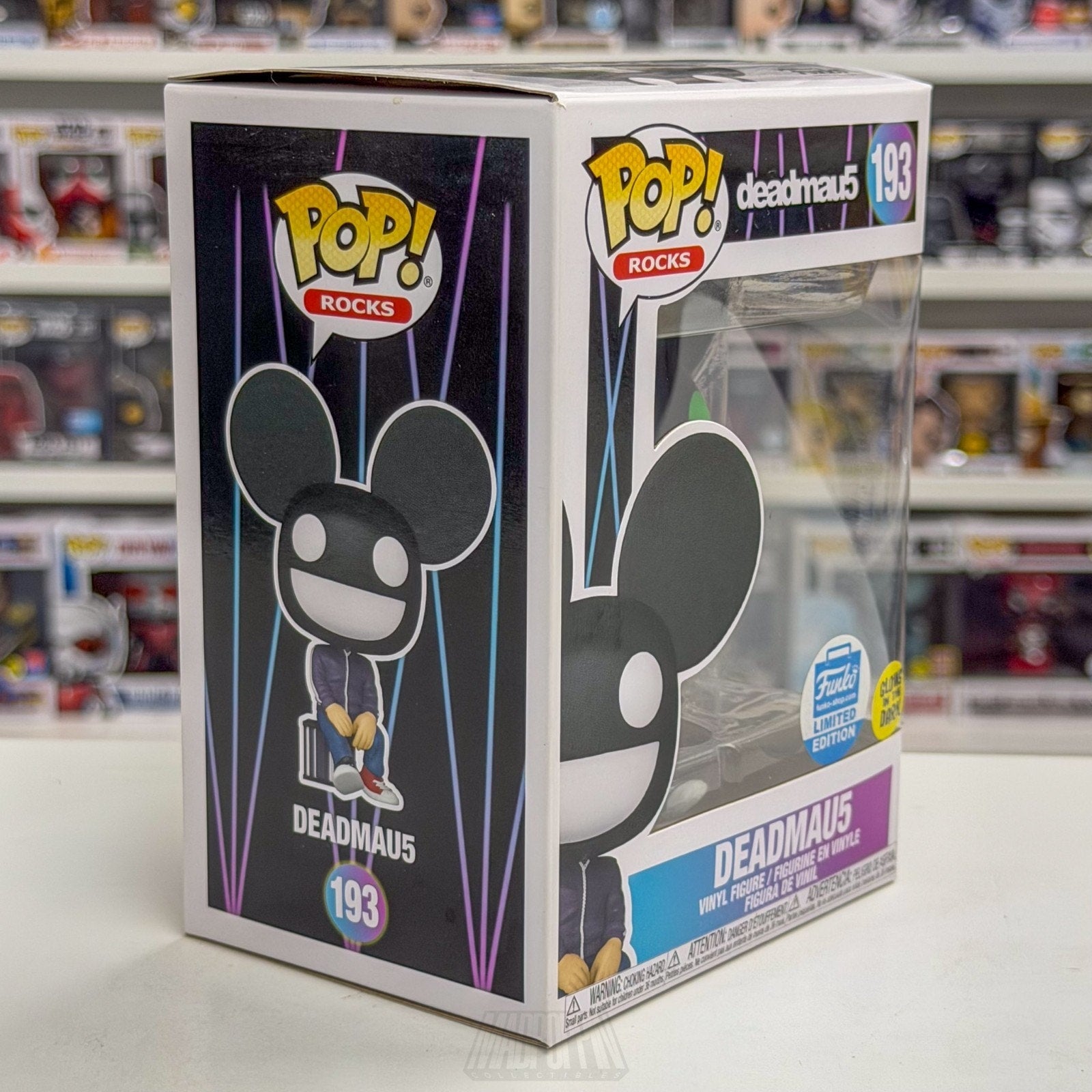 Funko Pop Rocks Deadmau5 Glow 193 Canadian EDM Electronic DJ Toy Vinyl Figure
