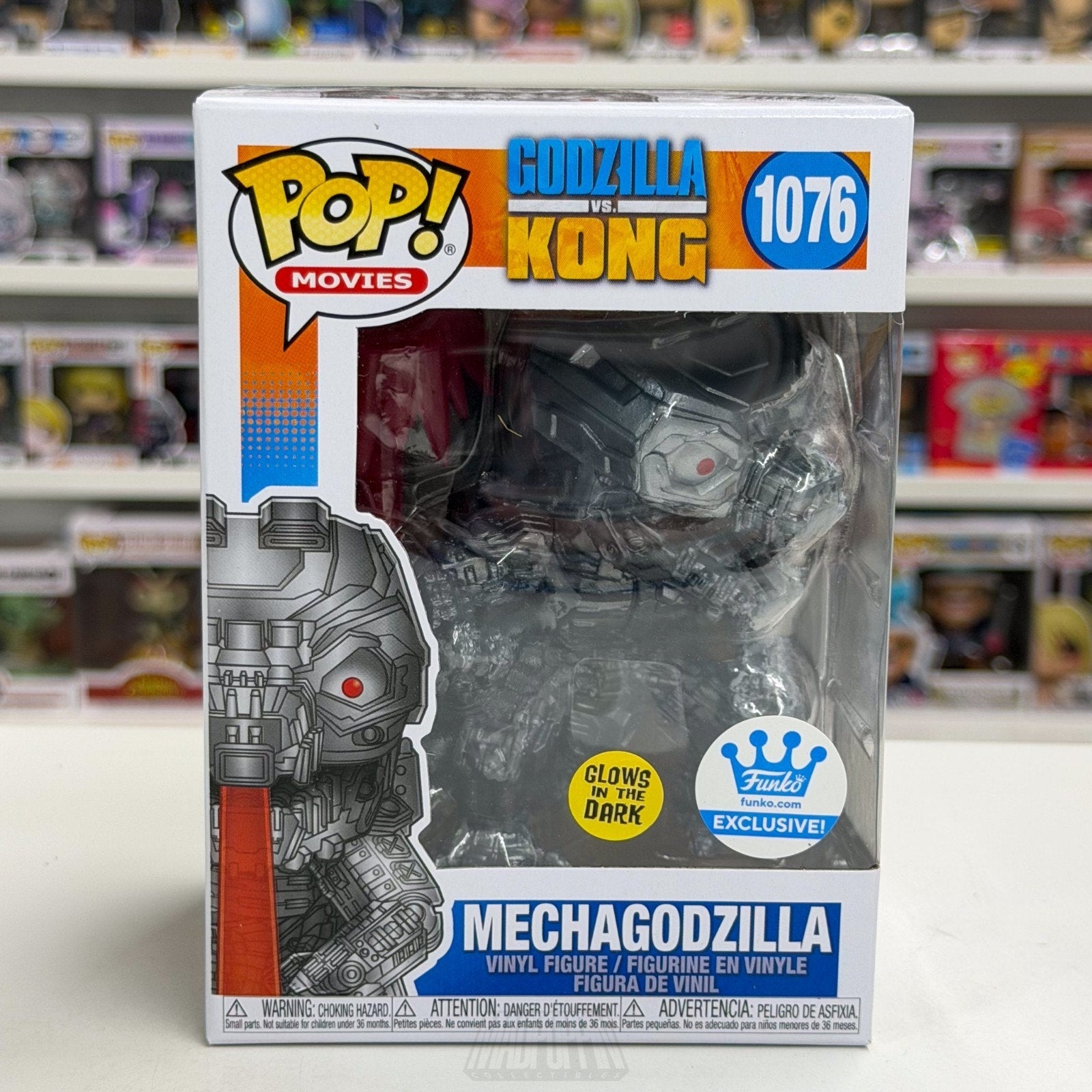 Funko Pop Movies Godzilla vs Kong Mechagodzilla Glow 1076 Kaiju Toy Vinyl Figure