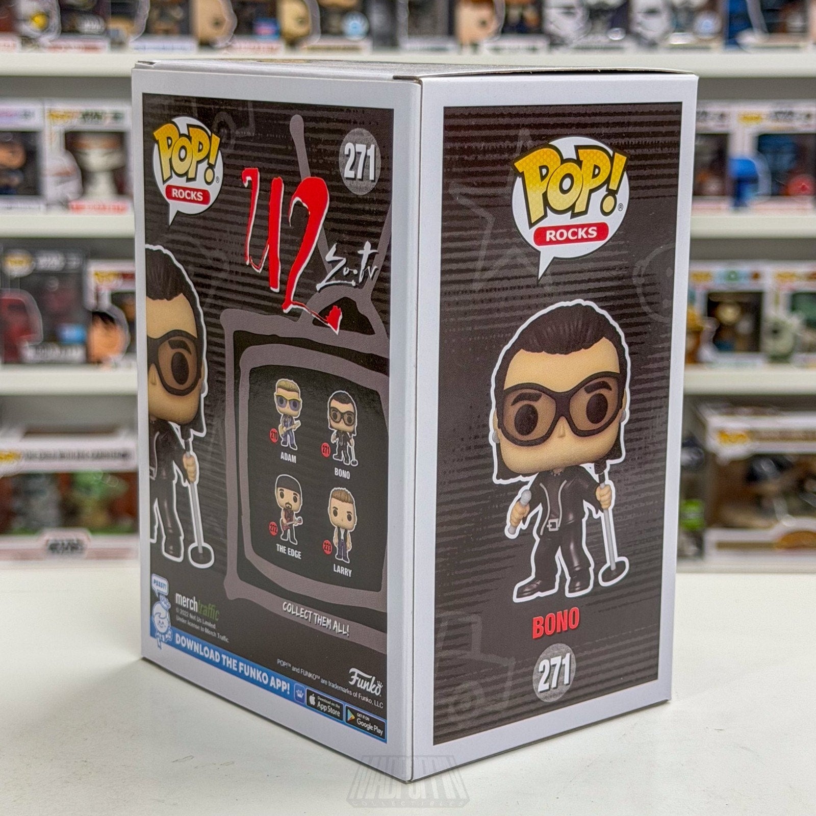Funko Pop Rocks U2 Zoo TV Bono 271 Alternative Dublin Irish Band Vinyl Figure