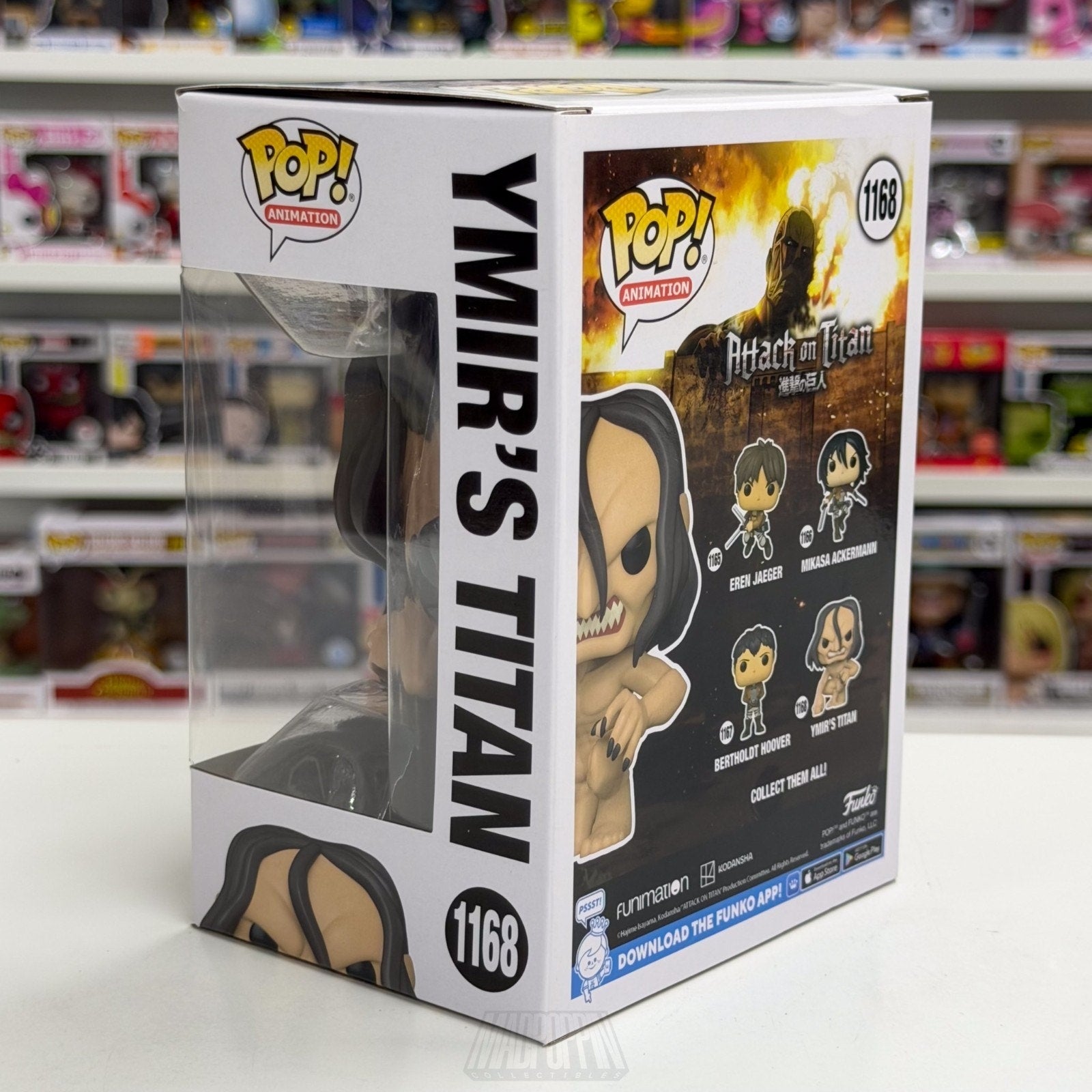 Funko Pop Anime Attack on Tita Ymir's Titan 1168 Japan Manga Toy Vinyl Figure