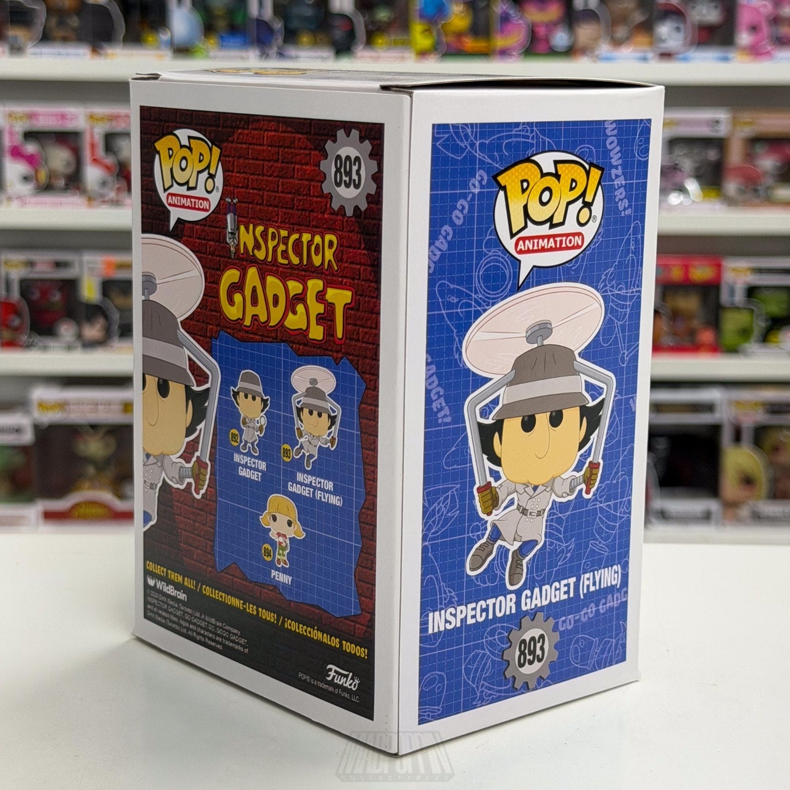 Funko Pop Animation Inspector Gadget Flying 893 Dimwitted Cyborg Vinyl Figure