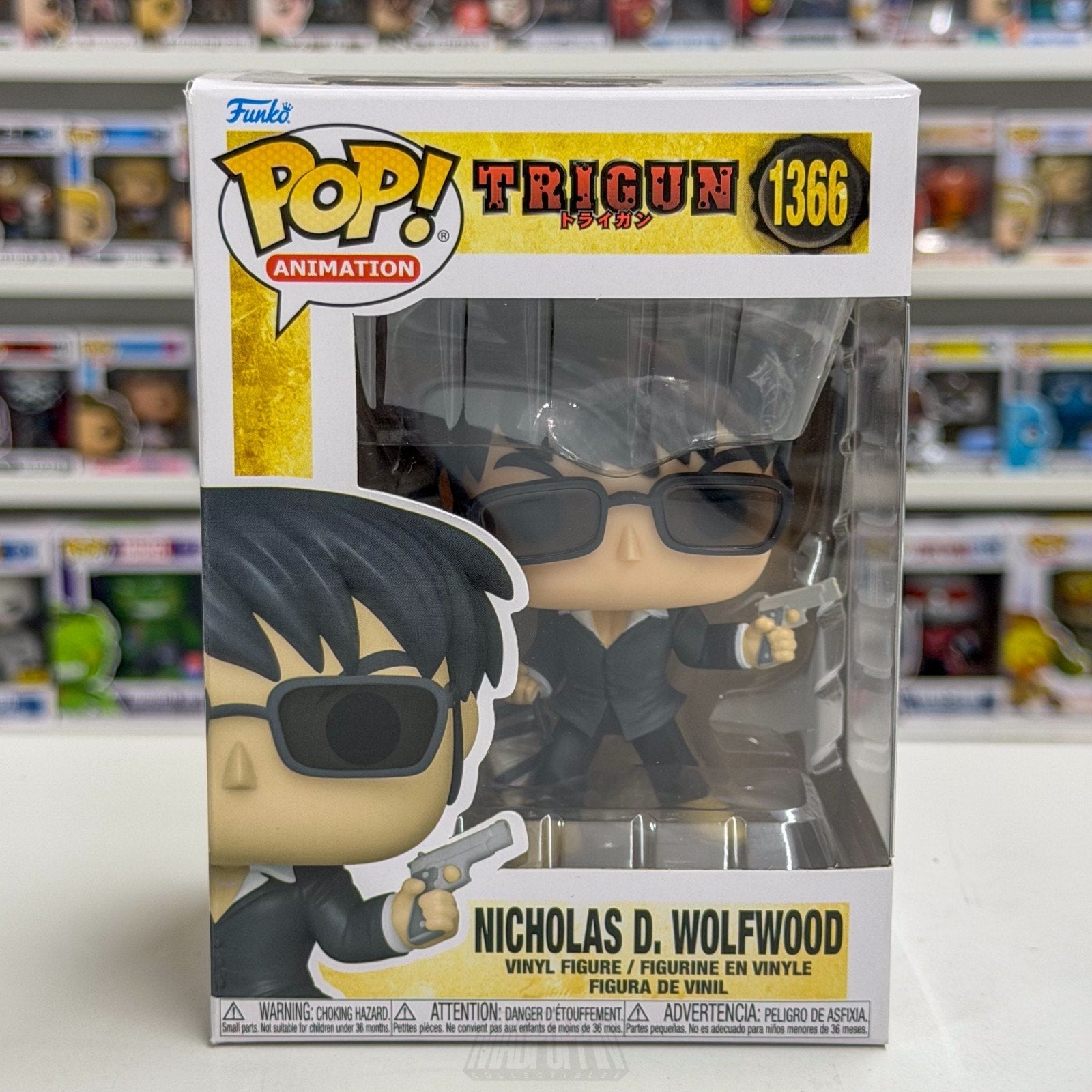 Funko Pop Anime Trigun Nicholas D Wolfwood 1366 Japanese Manga Toy Vinyl Figure