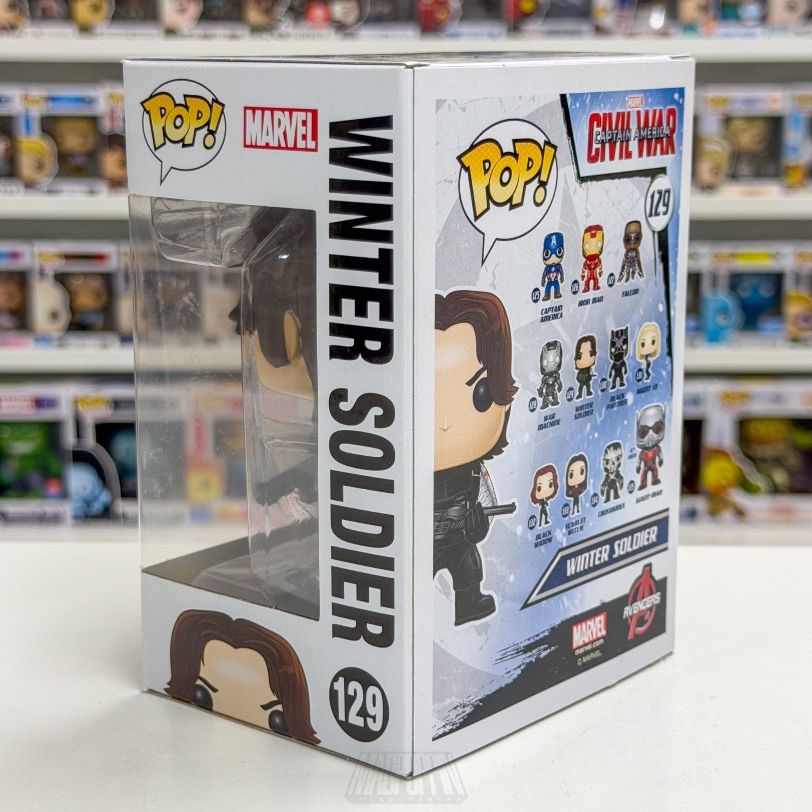 Funko Pop Marvel Captain America Civil War Winter Soldier 129 Toy Vinyl Figure