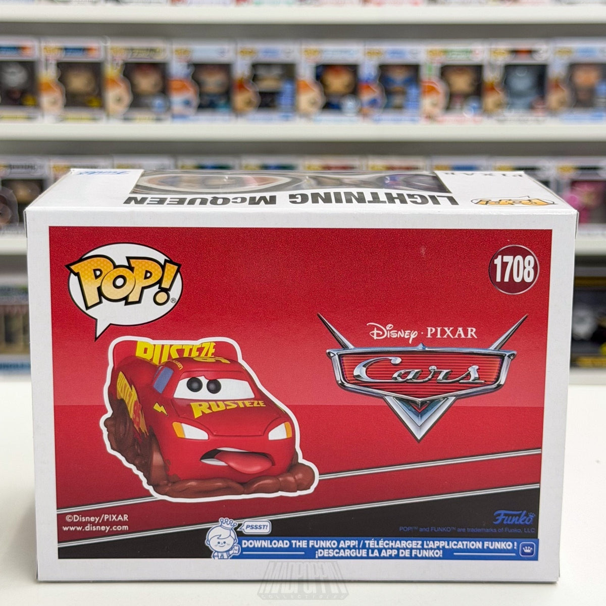 Funko Pop Disney Cars Lightning McQueen Toy Temple 1708 Racing Animation Figure