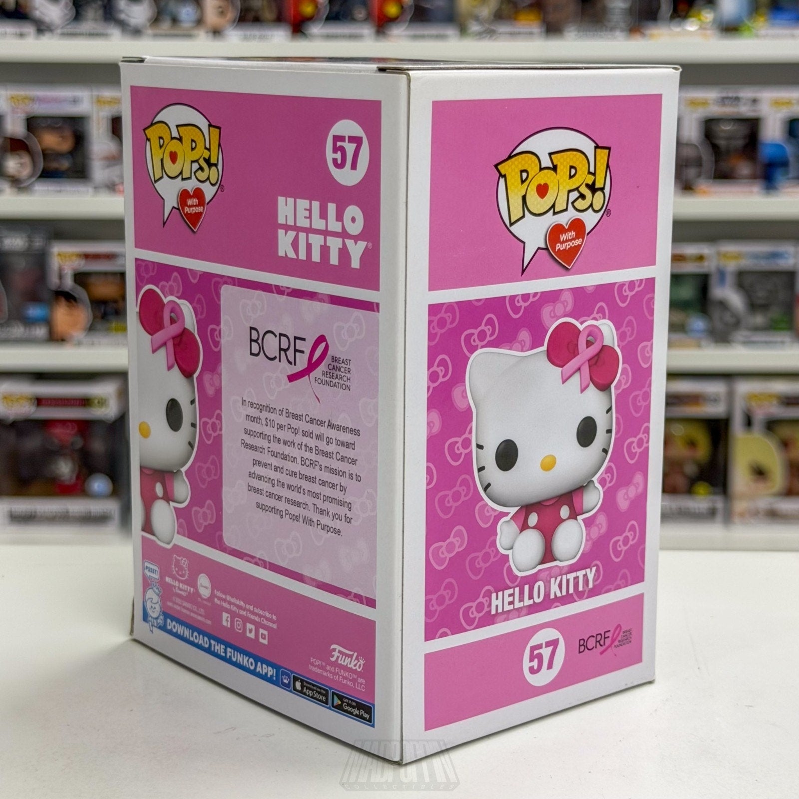 Funko Pop Sanrio Hello Kitty Exclusive 57 Kawaii Cute White Cat Toy Vinyl Figure