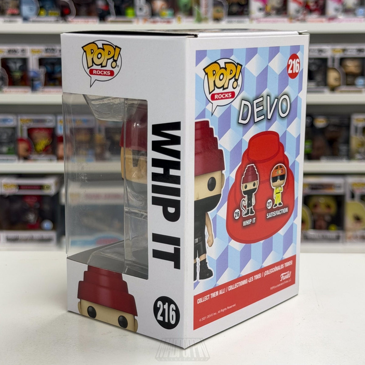 Funko Pop Rocks Devo Whip It 216 Music New Wave Synth Electronic Vinyl Figure