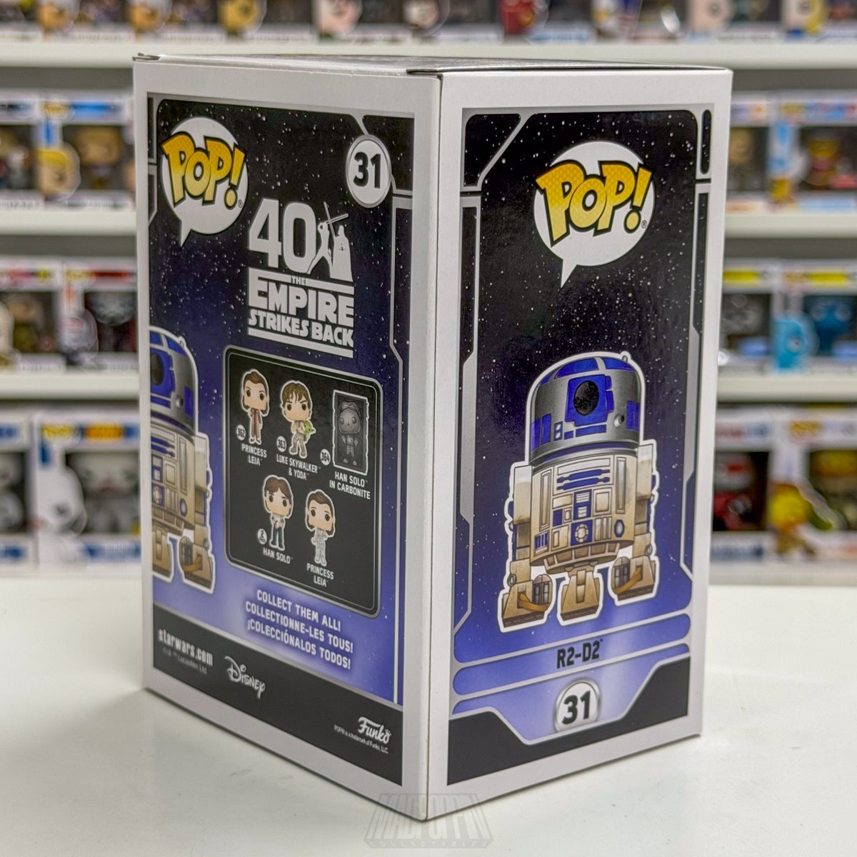 Funko Pop Star Wars Empire Strikes Back R2-D2 Dagobah Target 31 Toy Vinyl Figure