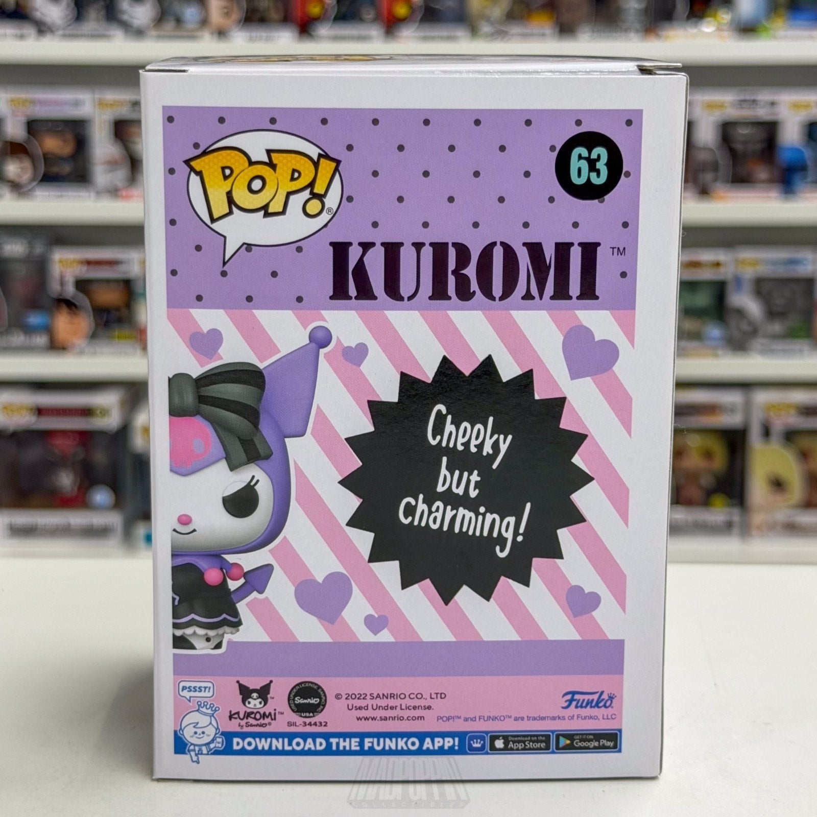 Funko Pop Sanrio Kuromi w/Baku Hot Topic 63 Kawaii Cute Rabbit Toy Vinyl Figure
