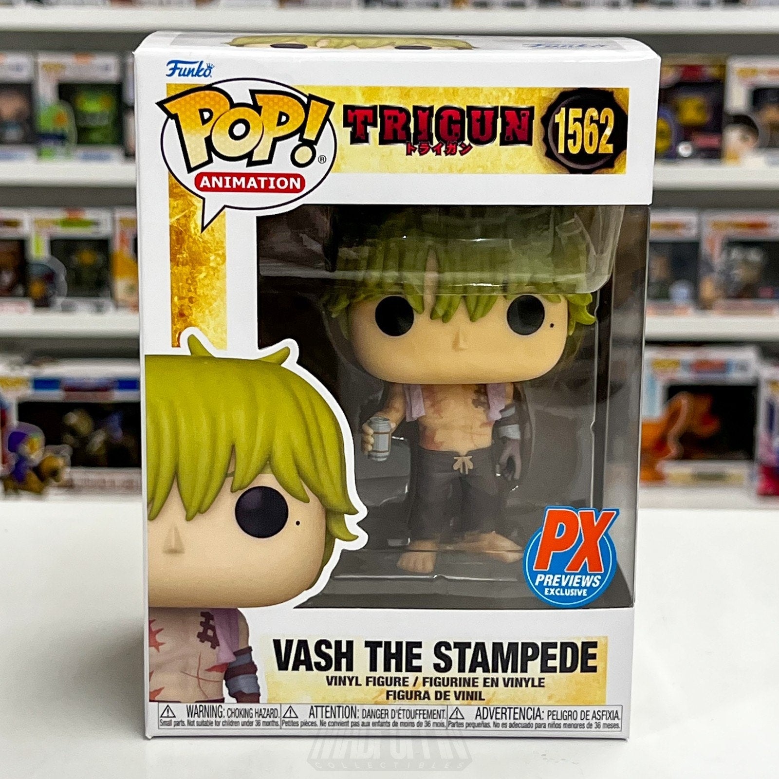Funko Pop Anime Trigun Vash The Stampede PX 1562 Humanoid Manga Toy Vinyl Figure