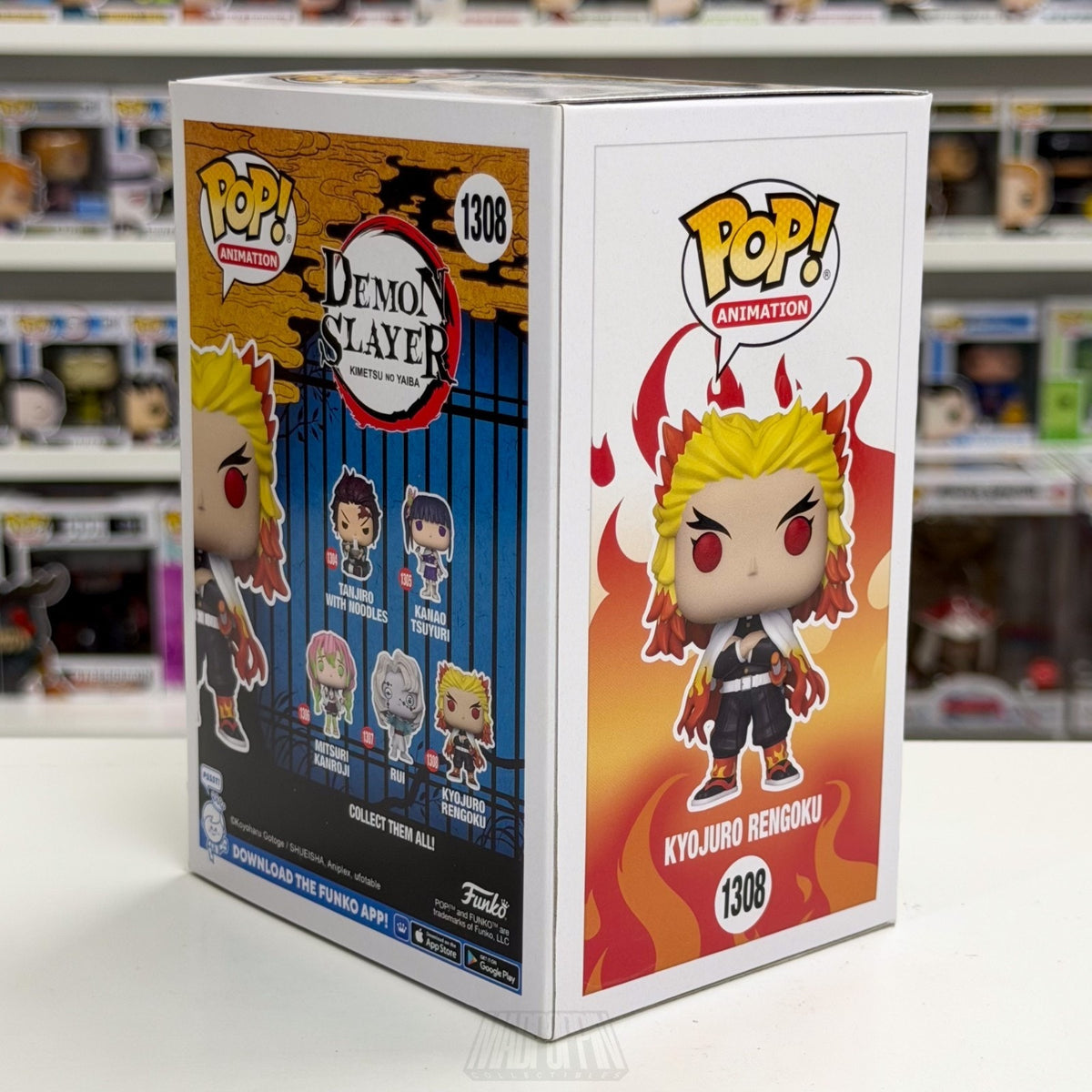 Funko Pop Anime Demon Slayer Kyojuro Rengoku 1308 Japan Manga Toy Vinyl Figure