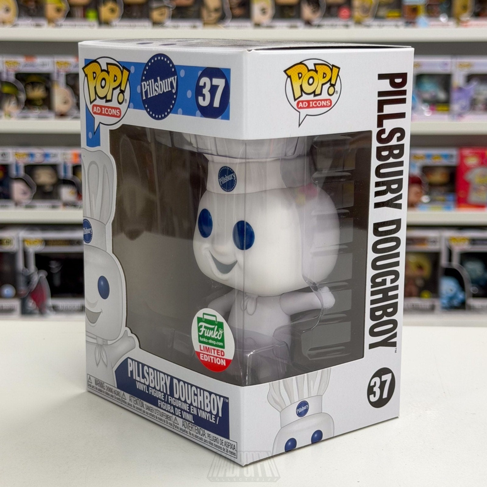 Funko Pop Ad Icons Pillsbury Doughboy Exclusive 37 Mascot Cookies Vinyl Figure
