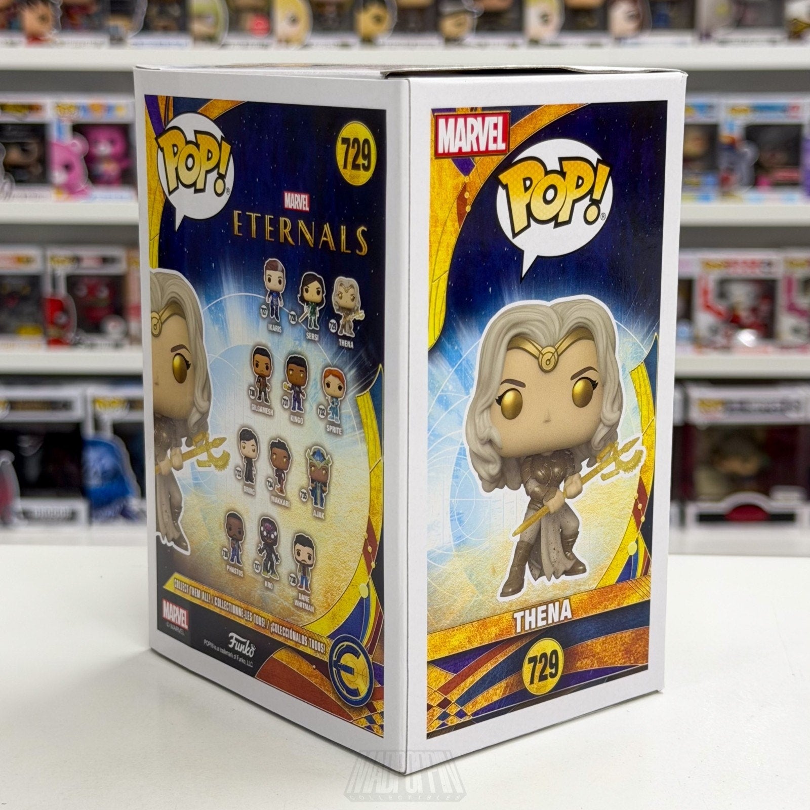 Funko Pop Marvel Eternals Thena 729 MCU Goddess of War Greece Toy Vinyl Figure