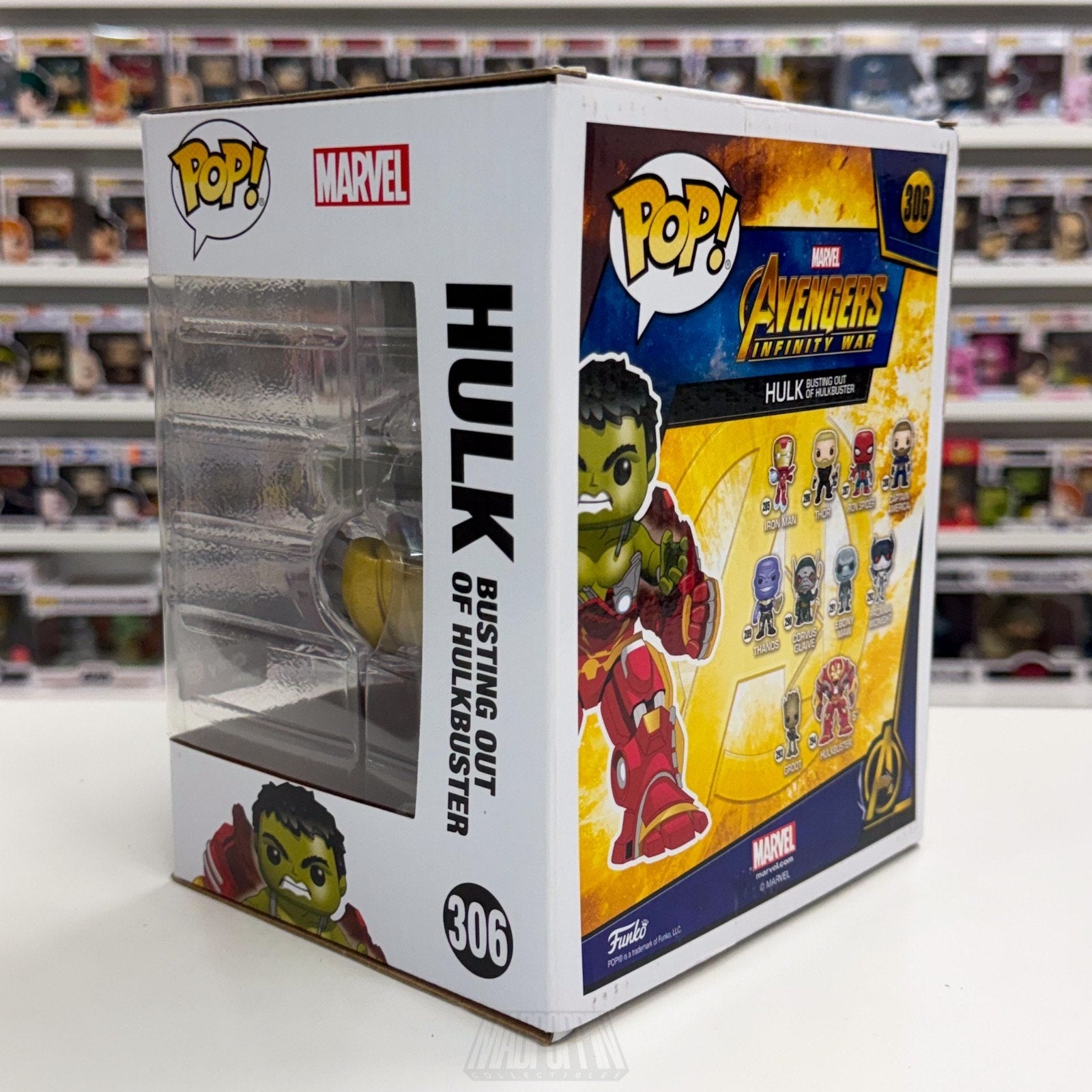 Funko Pop Marvel Avengers Infinity War Hulkbuster GameStop 306 Vinyl 6" Figure