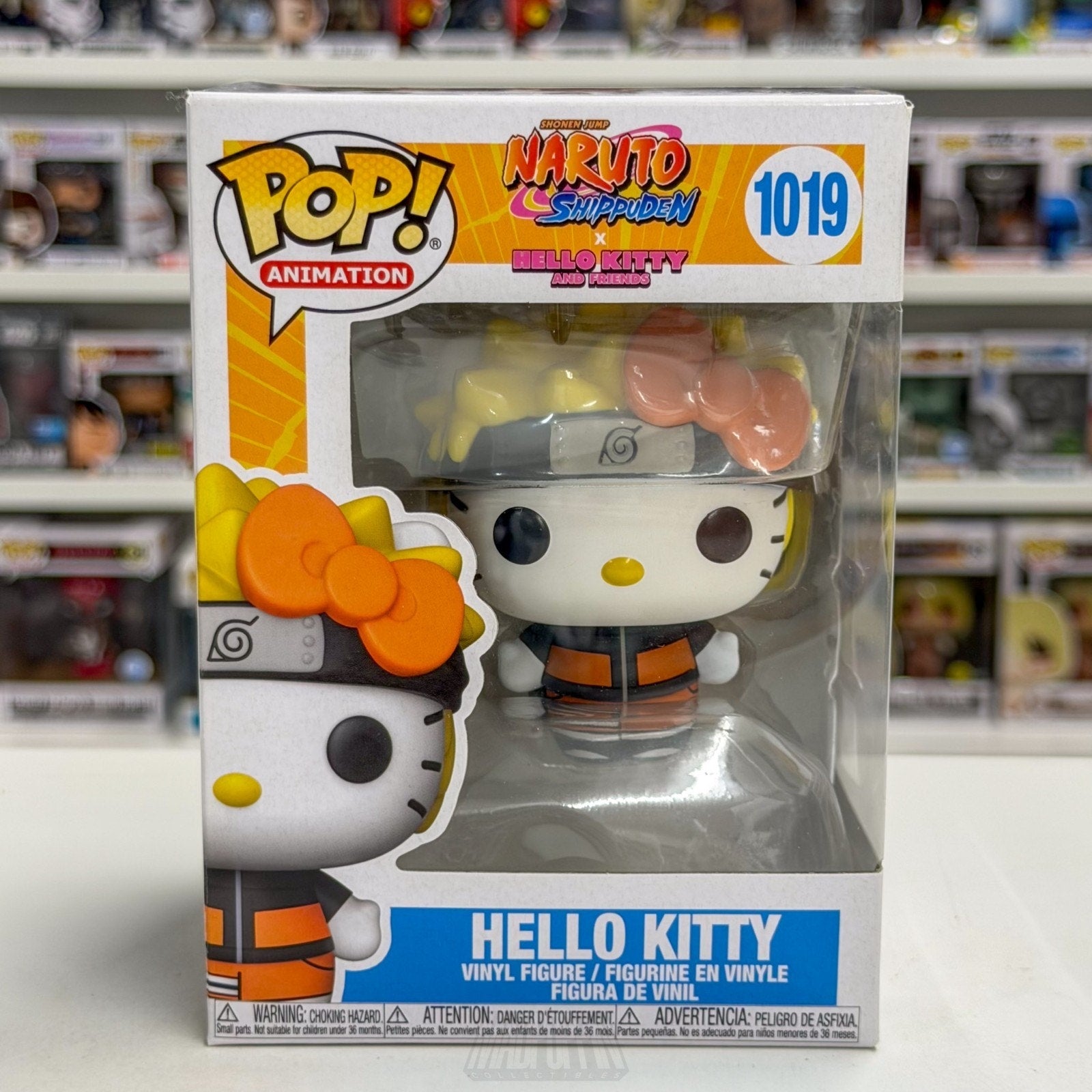 Funko Pop Anime Naruto x Hello Kitty 1019 Kawaii Cute Cat Japanese Vinyl Figure