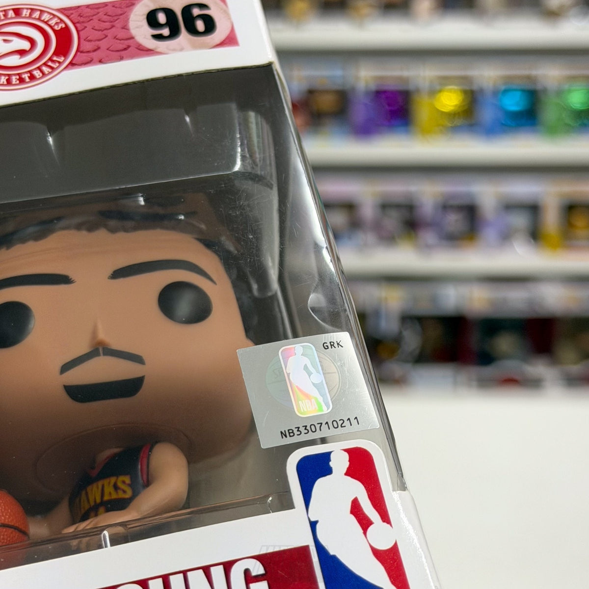 Funko Pop NBA Basketball Atlanta Hawks Trae Young Black Jersey 96 Vinyl Figure