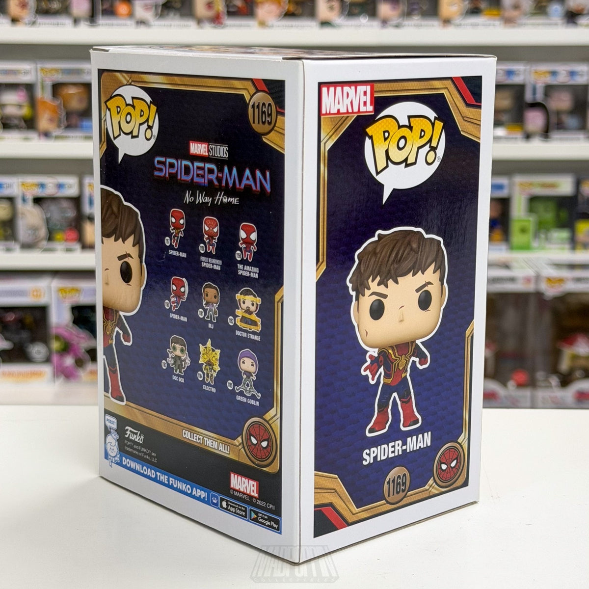 Funko Pop Marvel No Way Home Spider-Man Unmasked w/Scars 1196 Toy Vinyl Figure