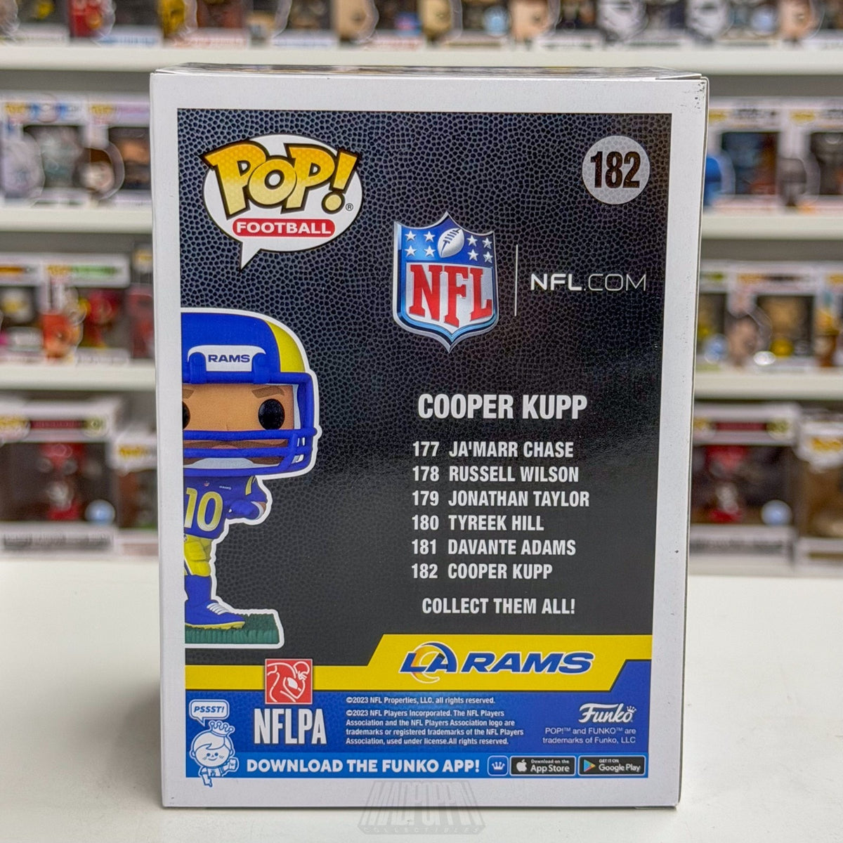 Funko Pop NFL Football Los Angeles Rams Cooper Kupp 182 Wide Receiver Toy Figure