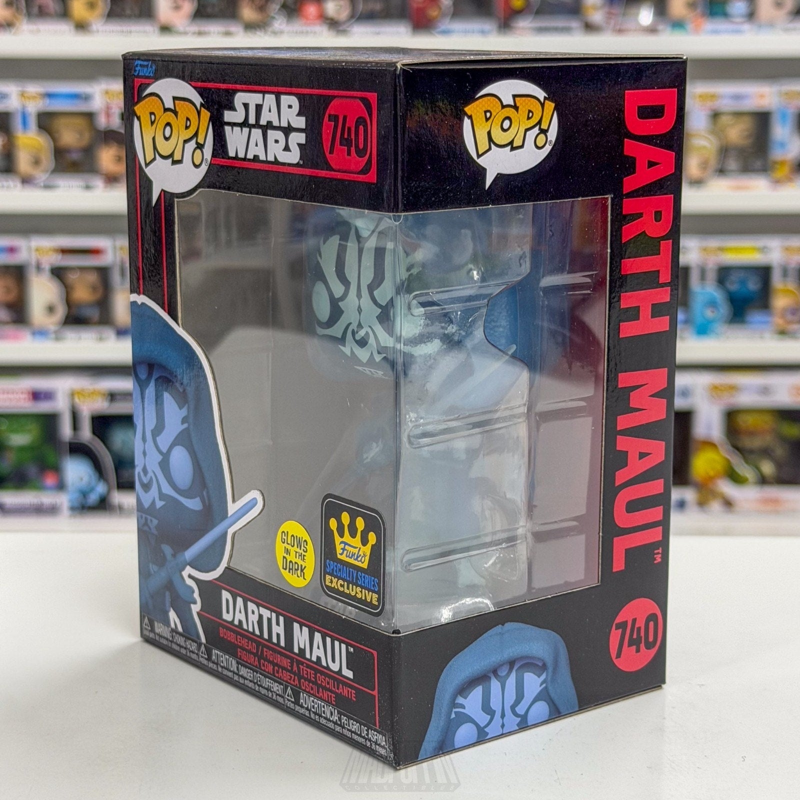 Funko Pop Star Wars Darth Maul Hologram Glow Specialty Series 740 Vinyl Figure