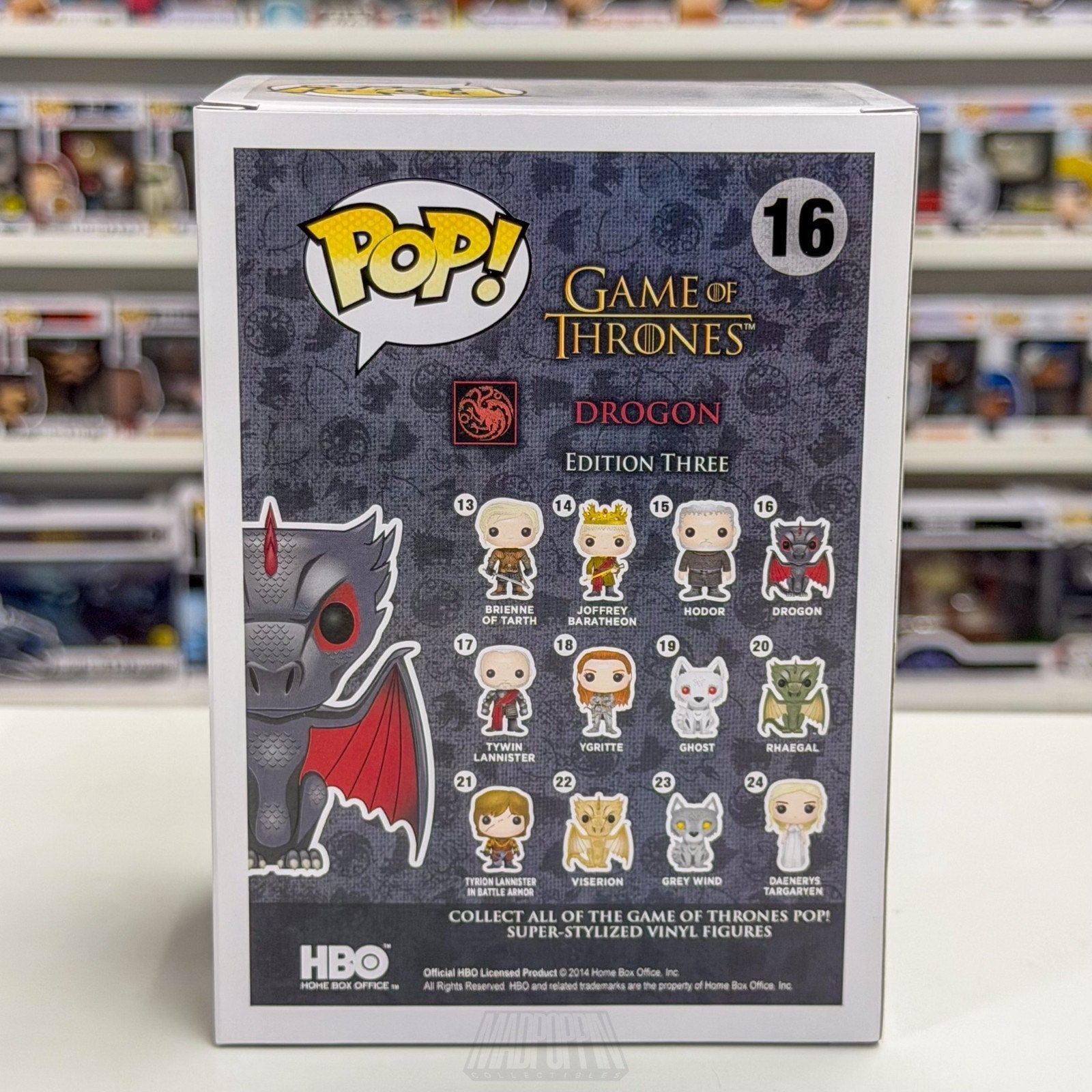 Funko Pop TV HBO Game of Thrones Drogon 16 Dragon Vaulted Rare Toy Vinyl Figure