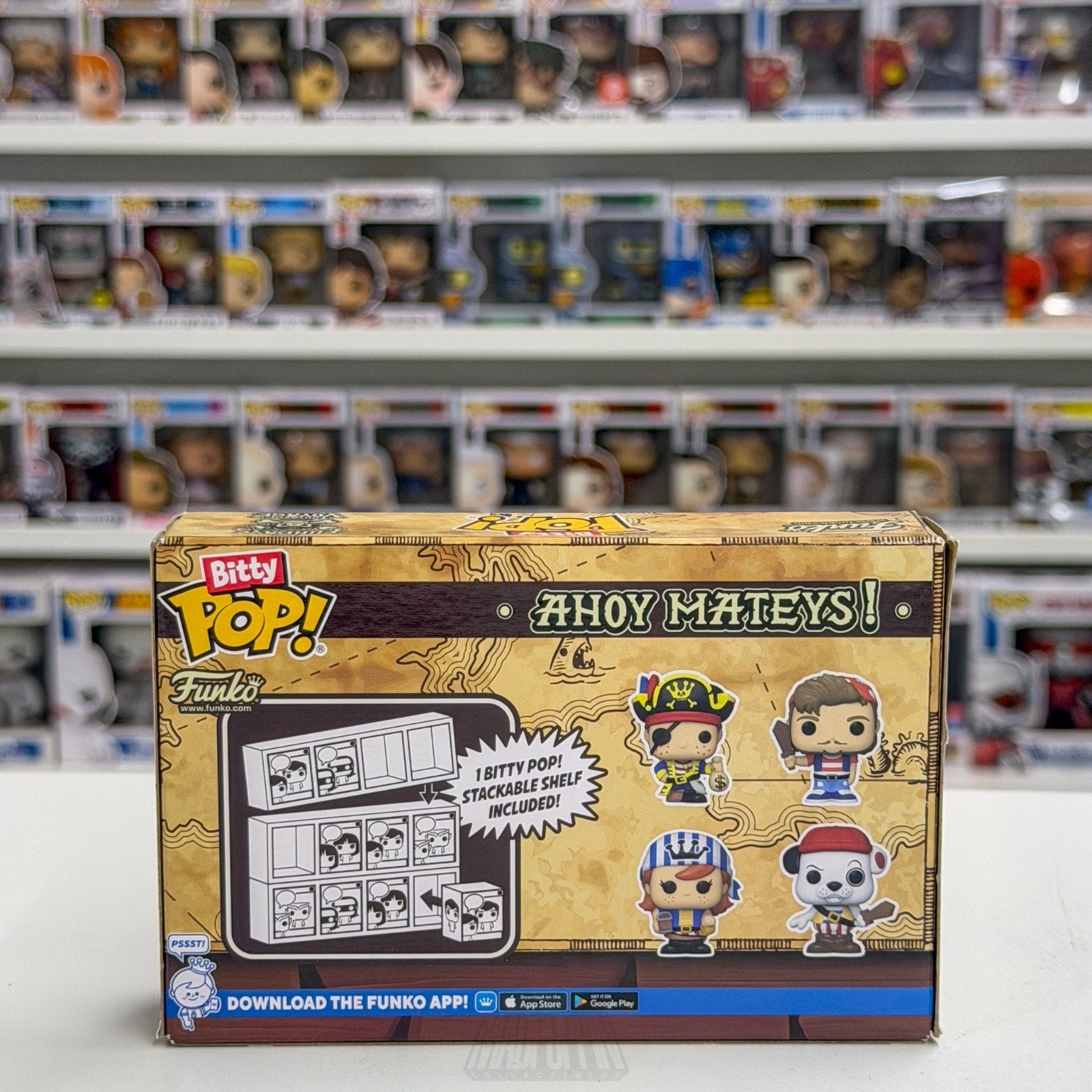Funko Pop Bitty Fundays Funtastic Voyage 4 Pack Show Edition Pirate Toy Figure
