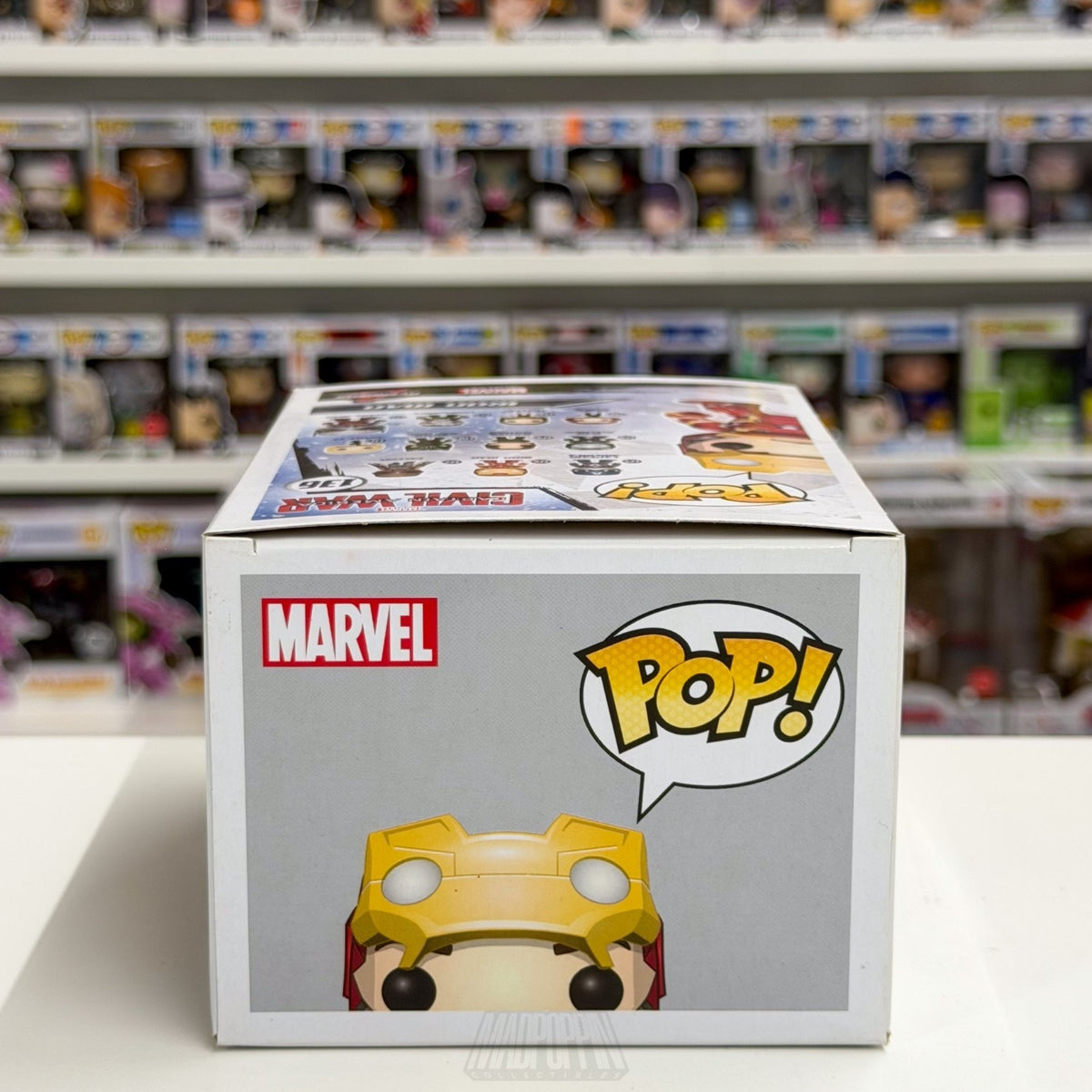 Funko Pop Marvel Civil War Iron Man Unmasked Hot Topic 136 MCU Tony Vinyl Figure