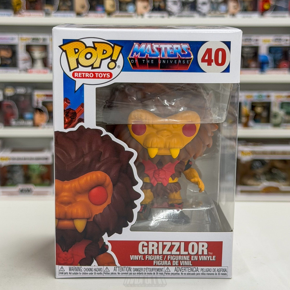 Funko Pop Retro Toys Master of the Universe Grizzlor 40 Cartoon 80s Vinyl Figure
