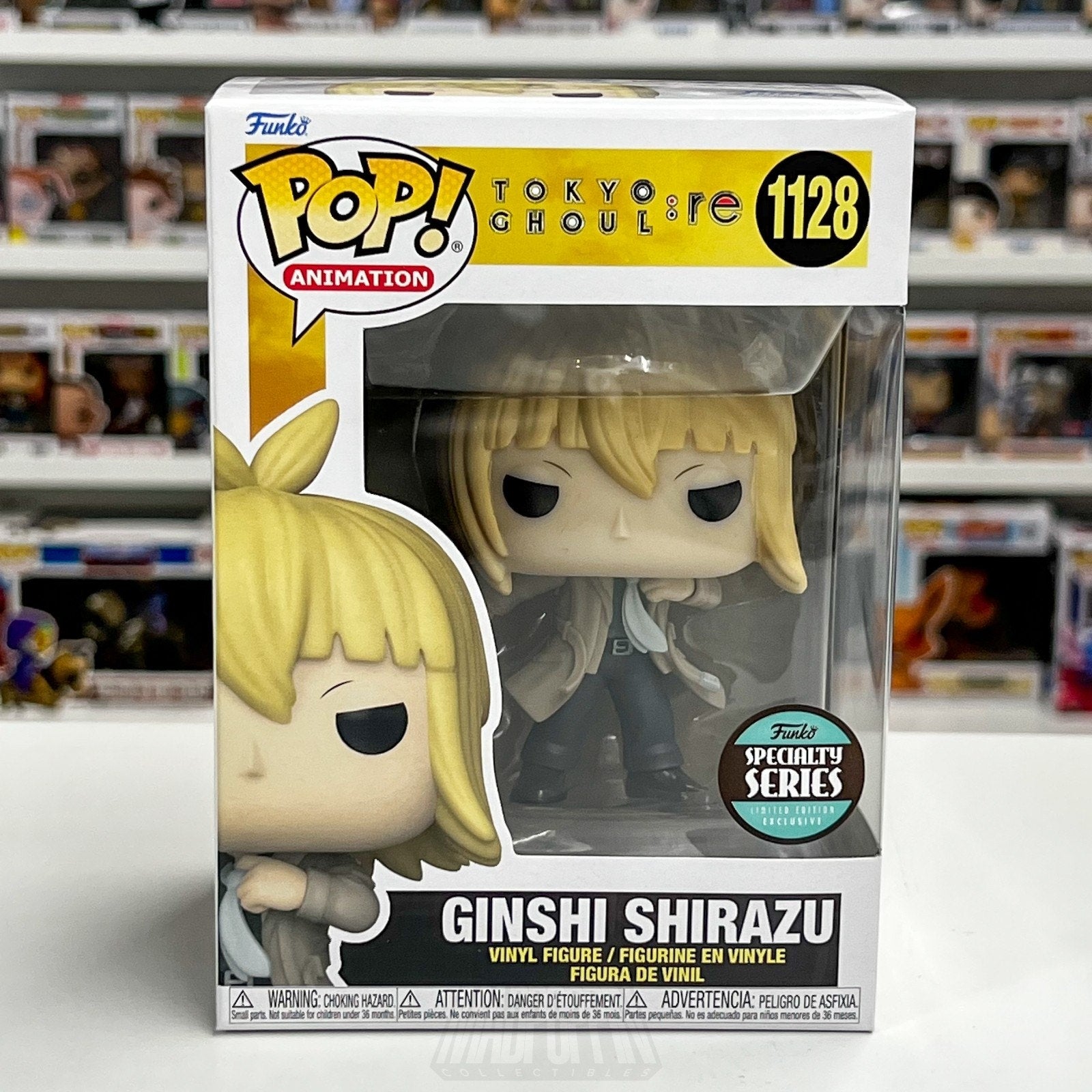 Funko Pop Anime Tokyo Ghoul Re Ginshi Shirazu Specialty Series 1128 Toy Figure