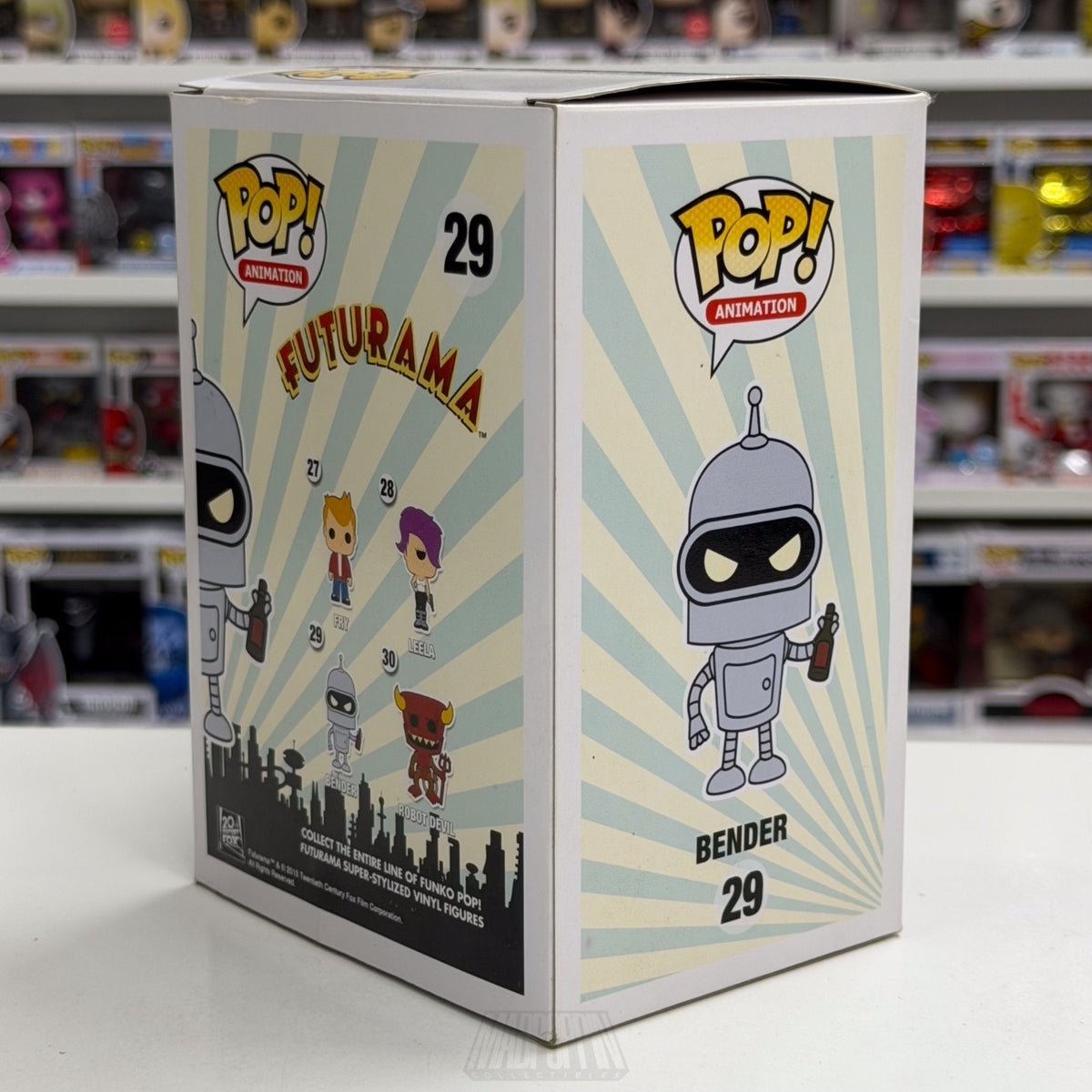 Funko Pop Animation Futurama Bender Bending Rodríguez 29 Robot Toy Vinyl Figure