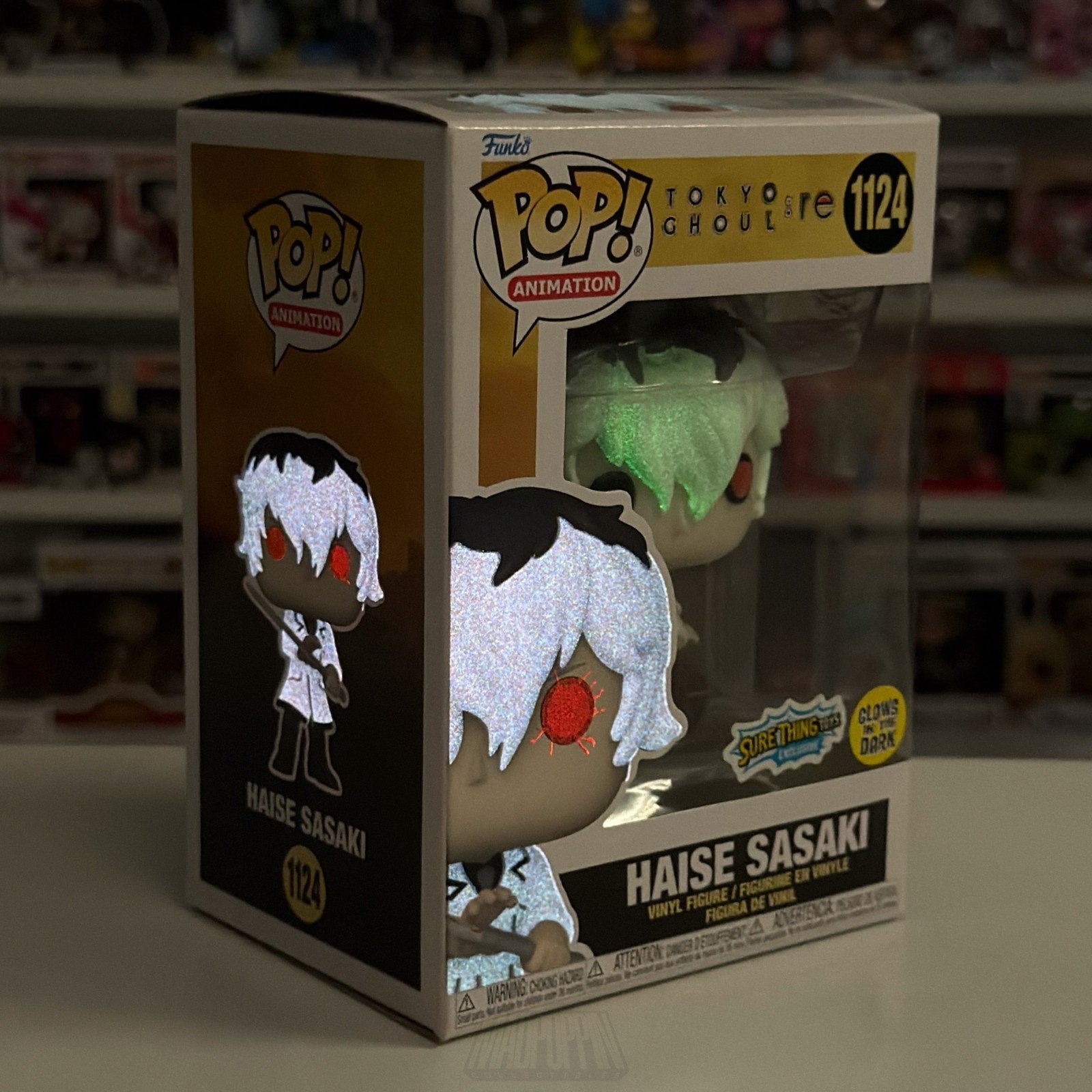 Funko Pop Anime Tokyo Ghoul Haise Sasaki Glow Sure Thing Toys 1124 Vinyl Figure