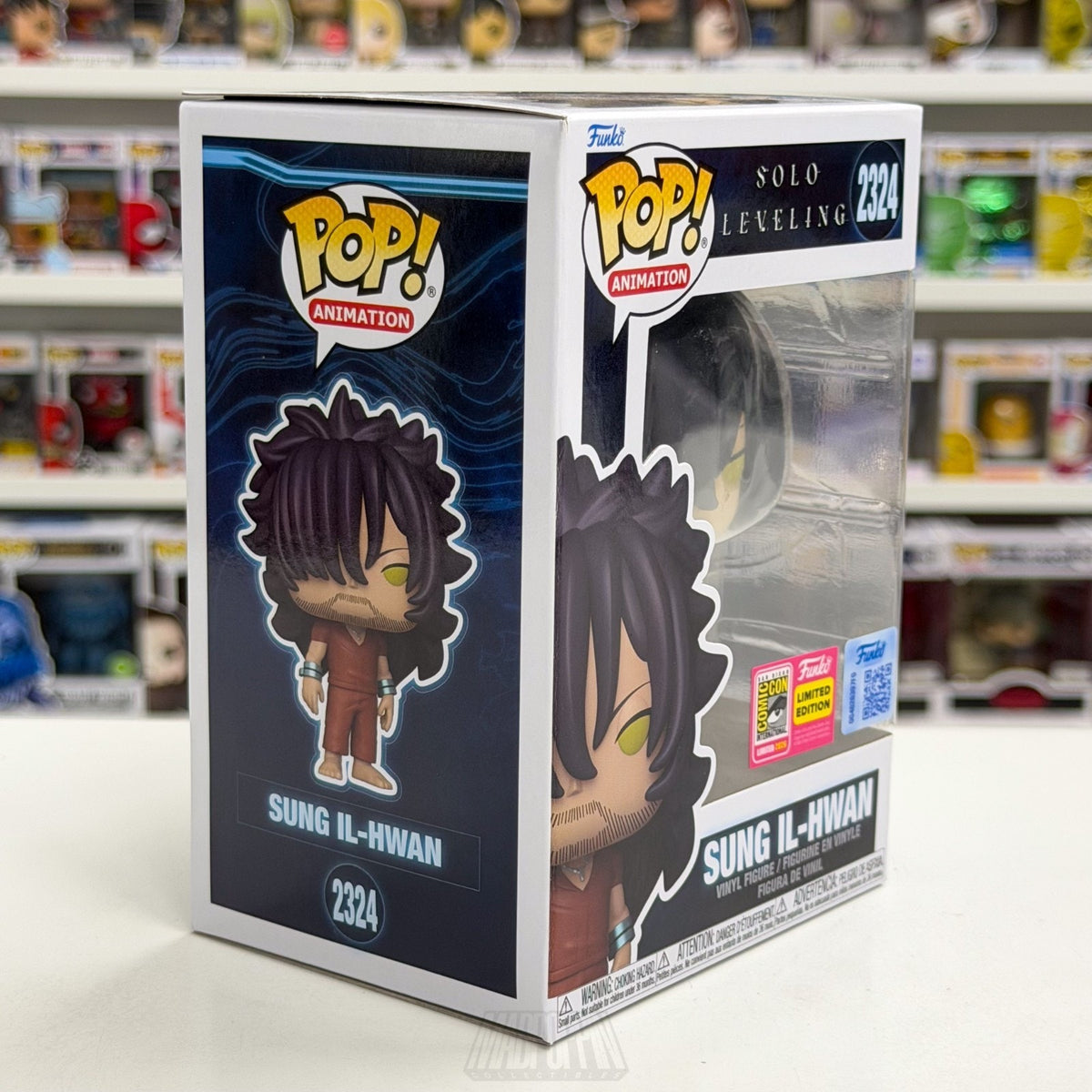 Funko Pop Anime Solo Leveling Sung Il-Hwan 2324 SDCC 2026 OFFICIAL CON STICKER