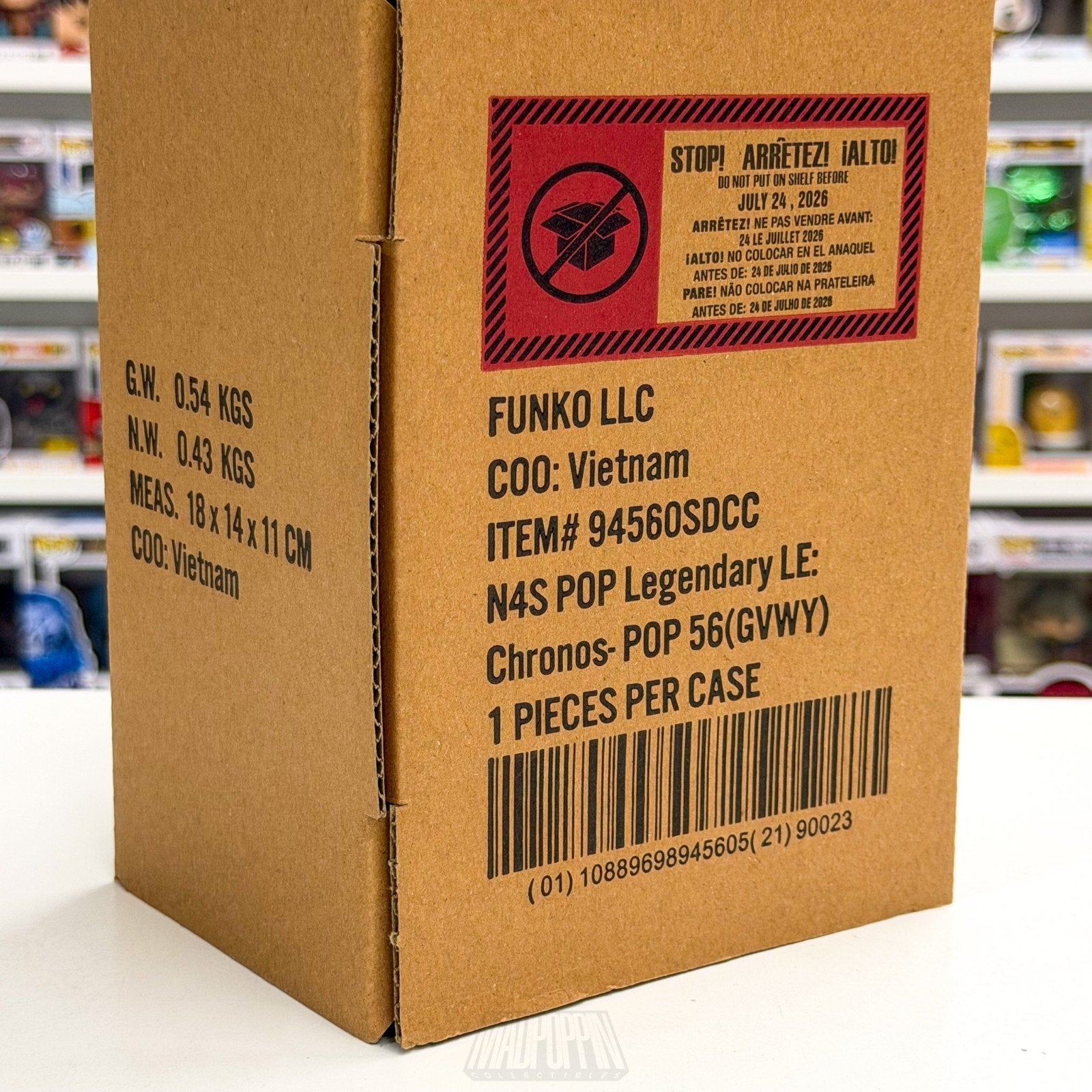 Funko Pop Fundays Freddy Godzilla Sketch SE Quest Grail SDCC 2026 CON STICKER