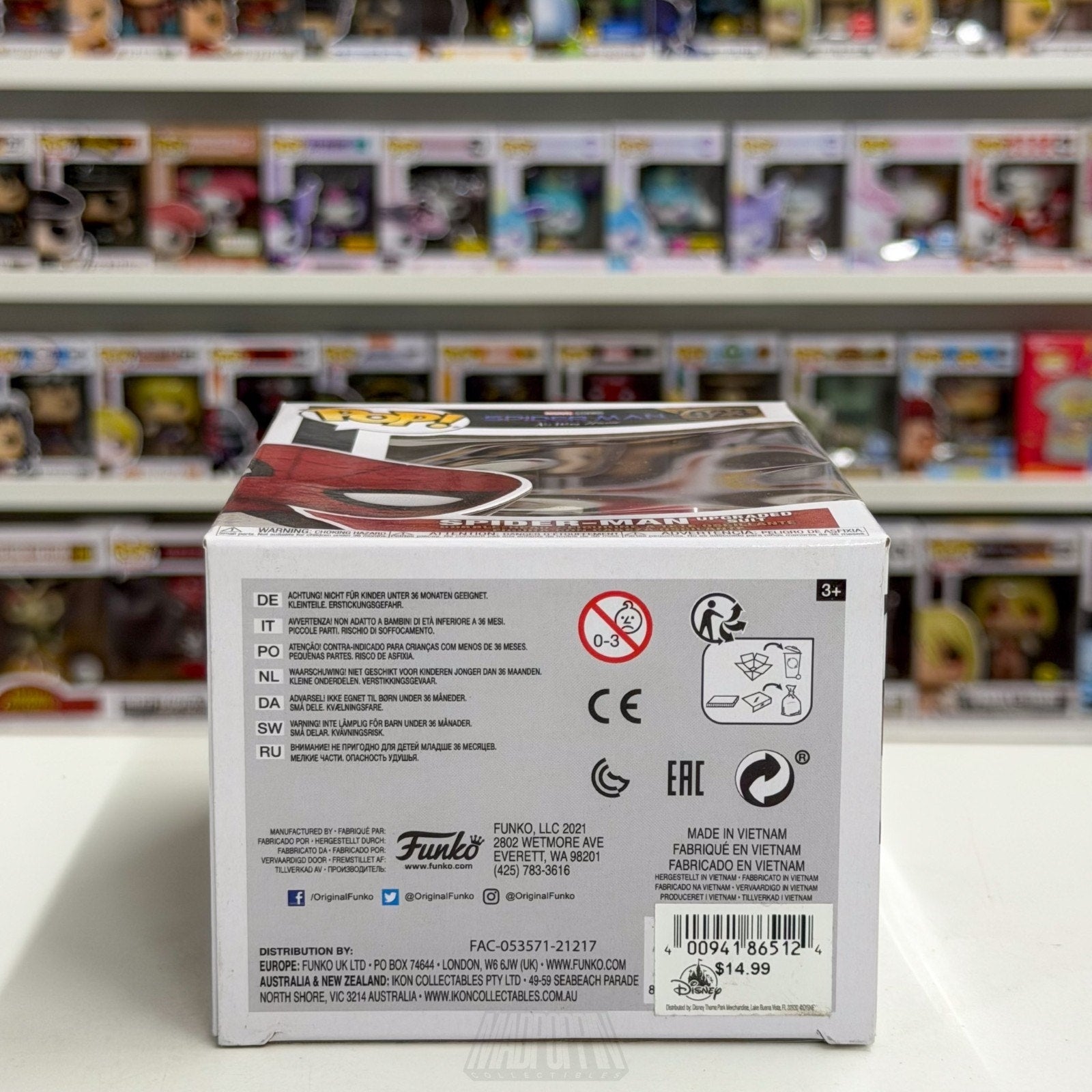 Funko Pop Marvel Spider-Man No Way Home Upgraded Suit 923 Superhero Vinyl Figure